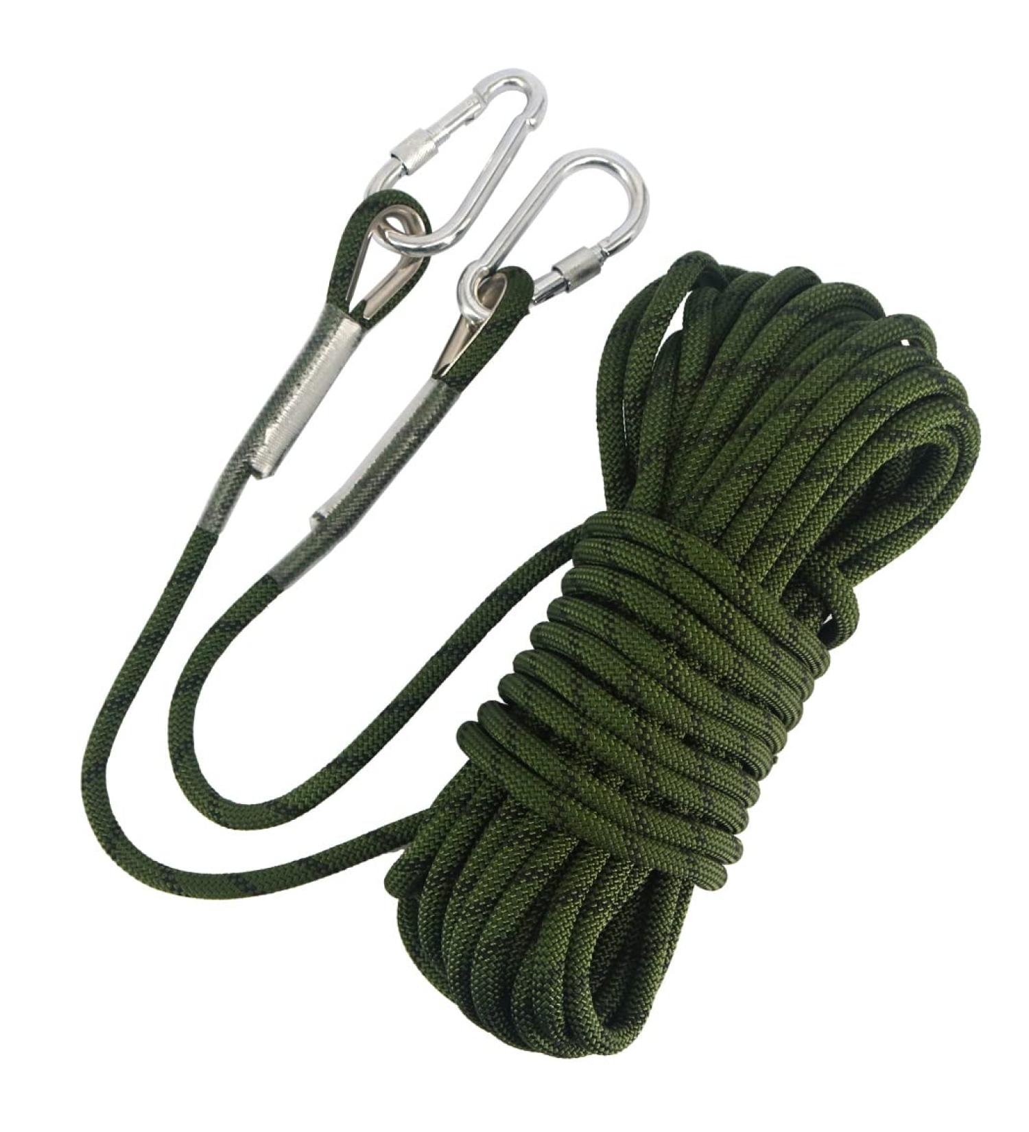 NewDoar 10mm Static Climbing Rope | Accessory Cord for Ice Climbing and Rescue | 23kn Armygreen 33ft/10M - Buy Online on GoSupps.com