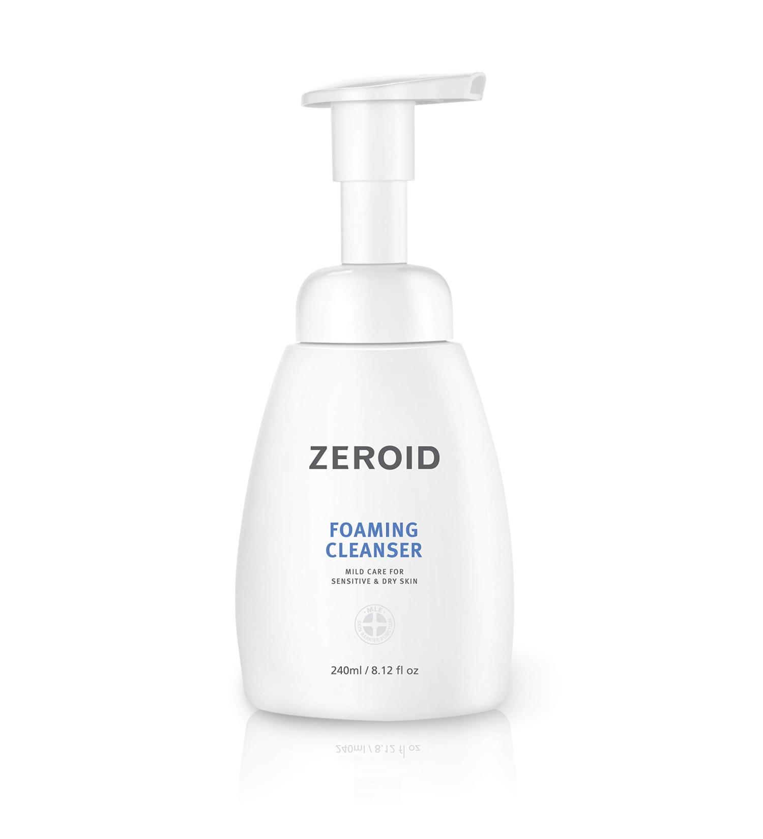ZEROID Korean Dermocosmetic Foaming Cleanser for Senstive & Dry Skin (240 mL) - Gentle Care Formula - Buy Online on GoSupps.com
