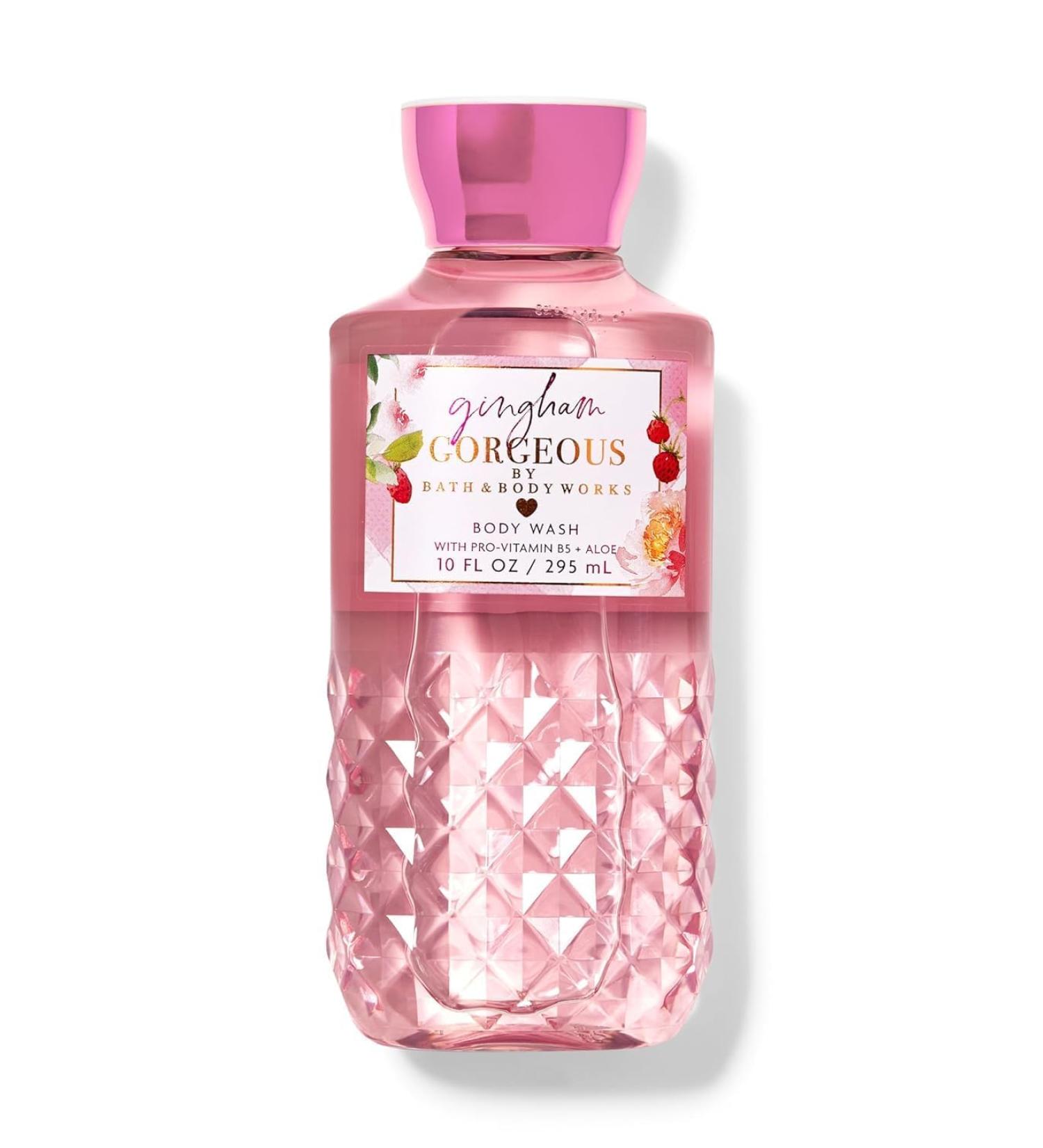 RUVYAA B.at.h & Body Works Gingham Gorgeous Body Wash For Women 295ml | With Pro Vitamin B5 + Aloe | Women Body Wash