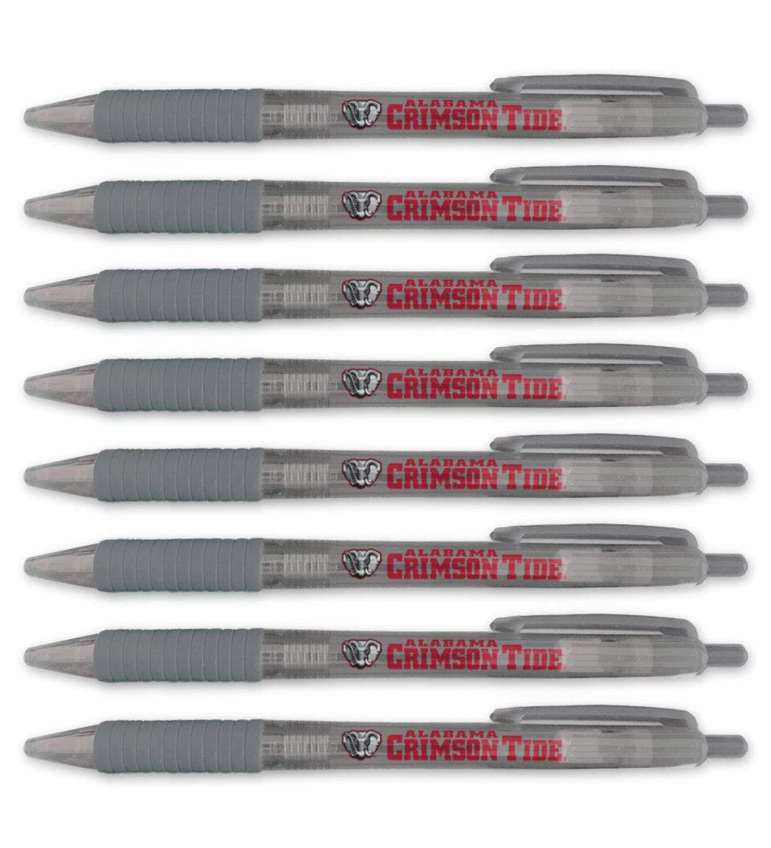 University of Alabama Crimson Tide 8 Pen Set | Officially Licensed Translucent Pens - Buy Online on GoSupps.com