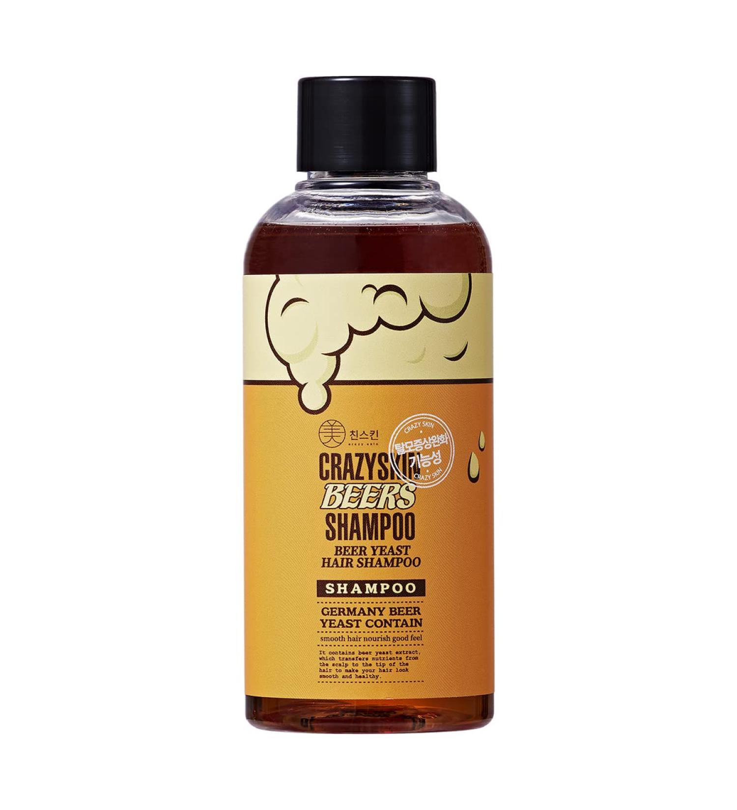 CRAZY SKIN Biotin Beer Shampoo 3.38 fl.oz - Hair Loss & Regrowth Treatment | Sulfate-Free Travel Size Shampoo for Thinning Hair | Beer Yeast Infused for Hair Thickening - 100ml - Buy Online on GoSupps.com
