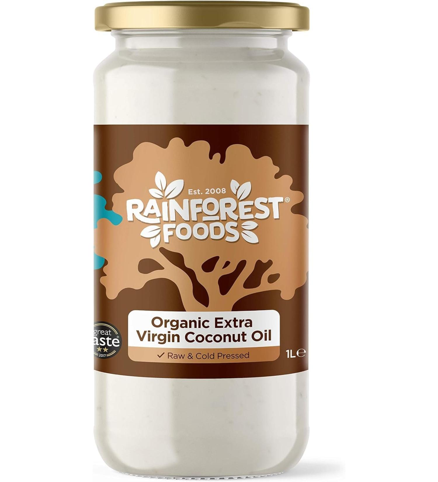 Organic Virgin Coconut Oil 1L - Ideal for Cooking, Baking, Skin & Hair - Cold Pressed Raw - Best Before 31.03.2024 - Buy Online on GoSupps.com