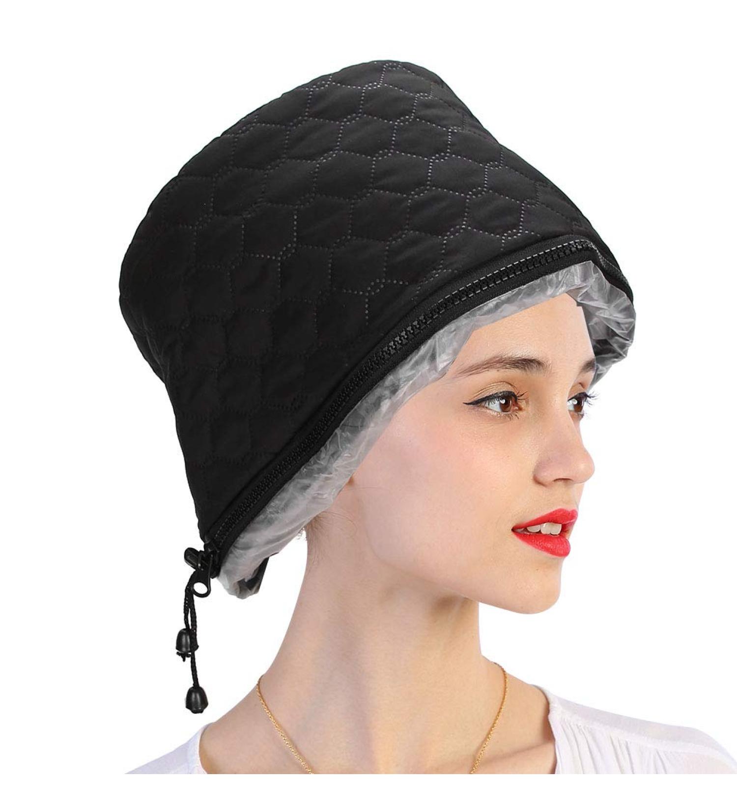 Electric Hair Heating Hat - Hot Oil Treatment & SPA Nourish Care | Adjustable Temperature | Soft PU Material - Deep Conditioning Hair Care - Buy Online on GoSupps.com