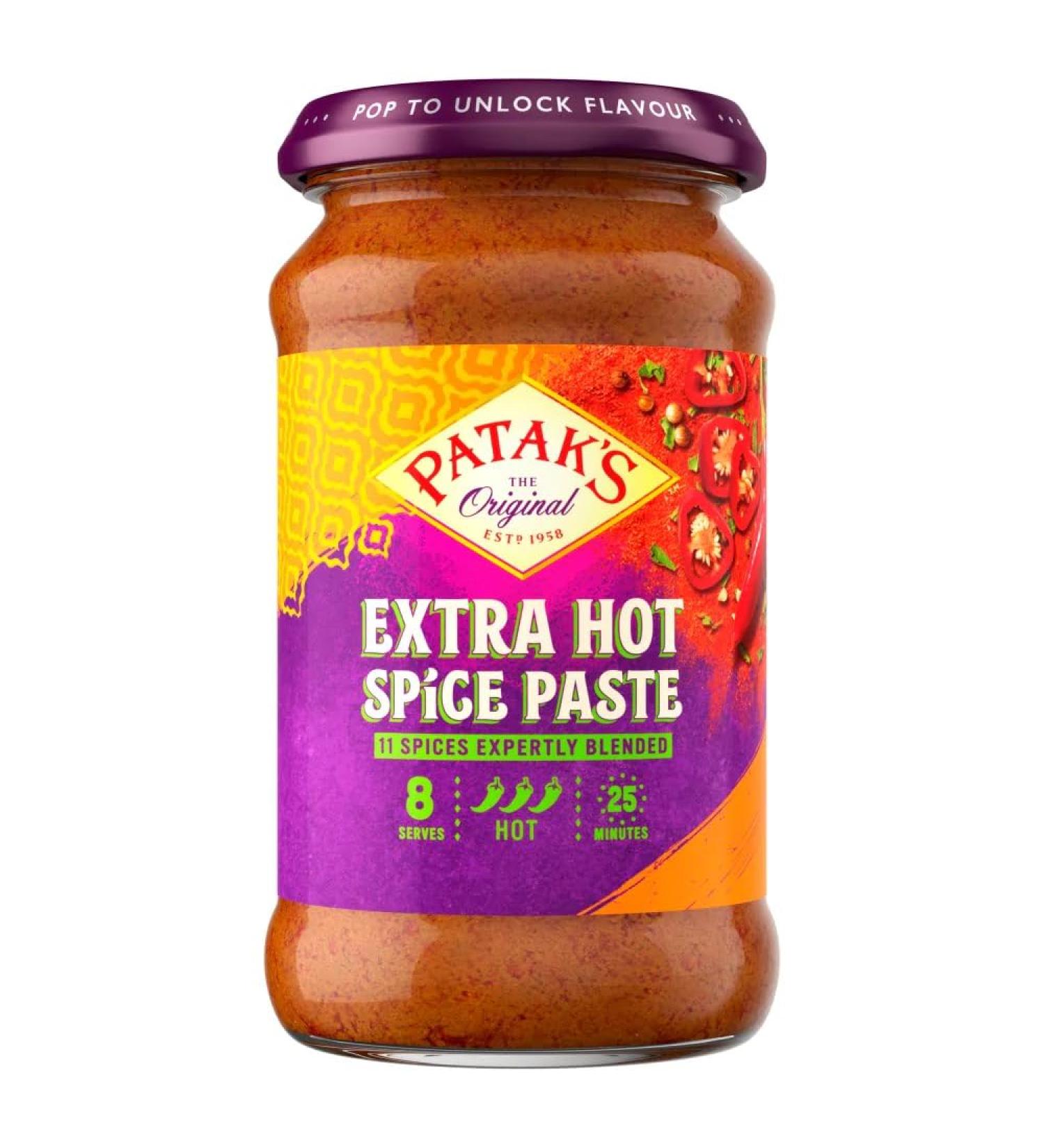 Patak's Hot Curry Spice Paste 283g