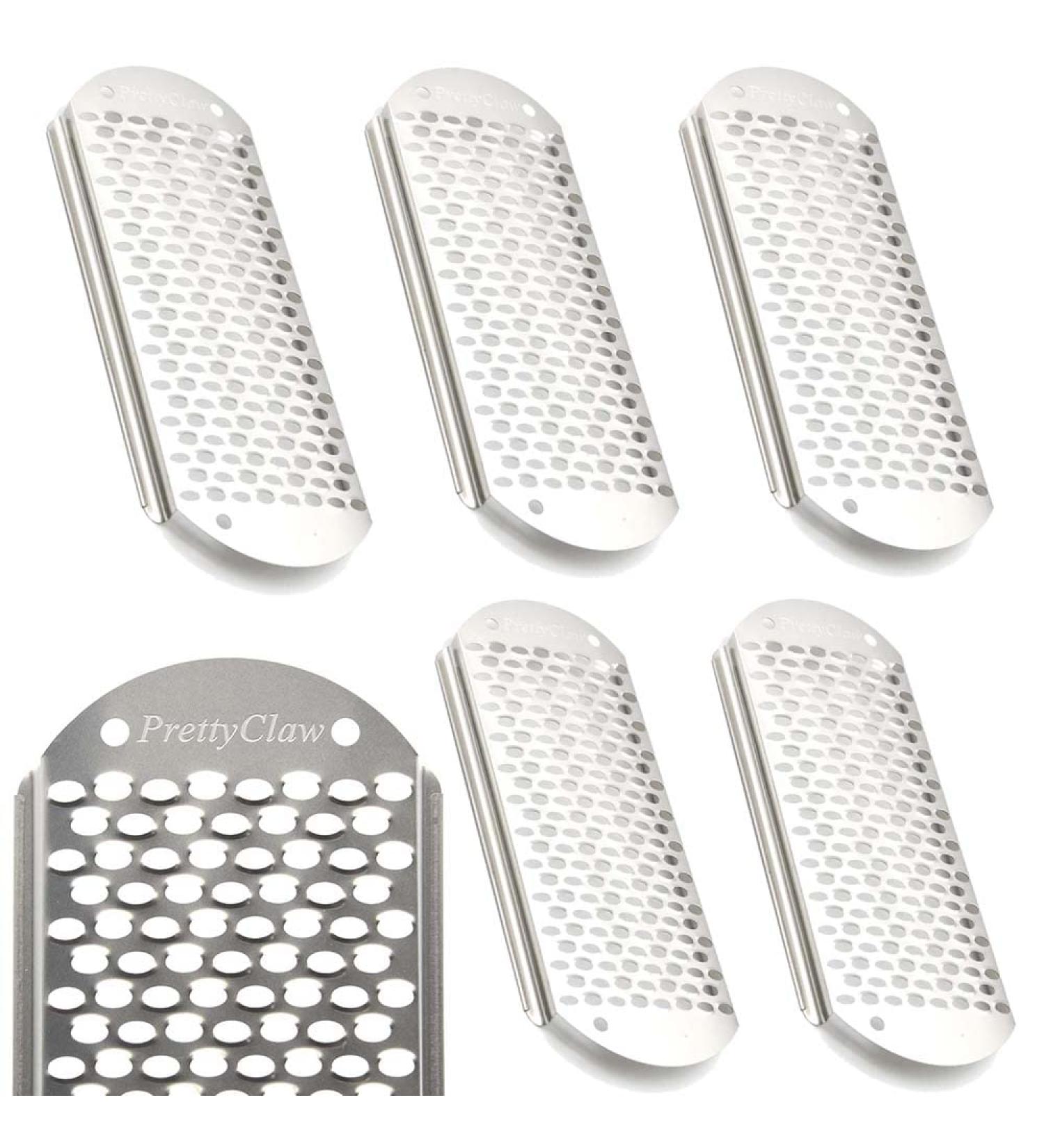 PrettyClaw Callus Remover Foot File - 6 Pack Blades, Big Hole 6.0 - Pedicure Tool for Dead Skin Removal on Feet - Buy Online on GoSupps.com