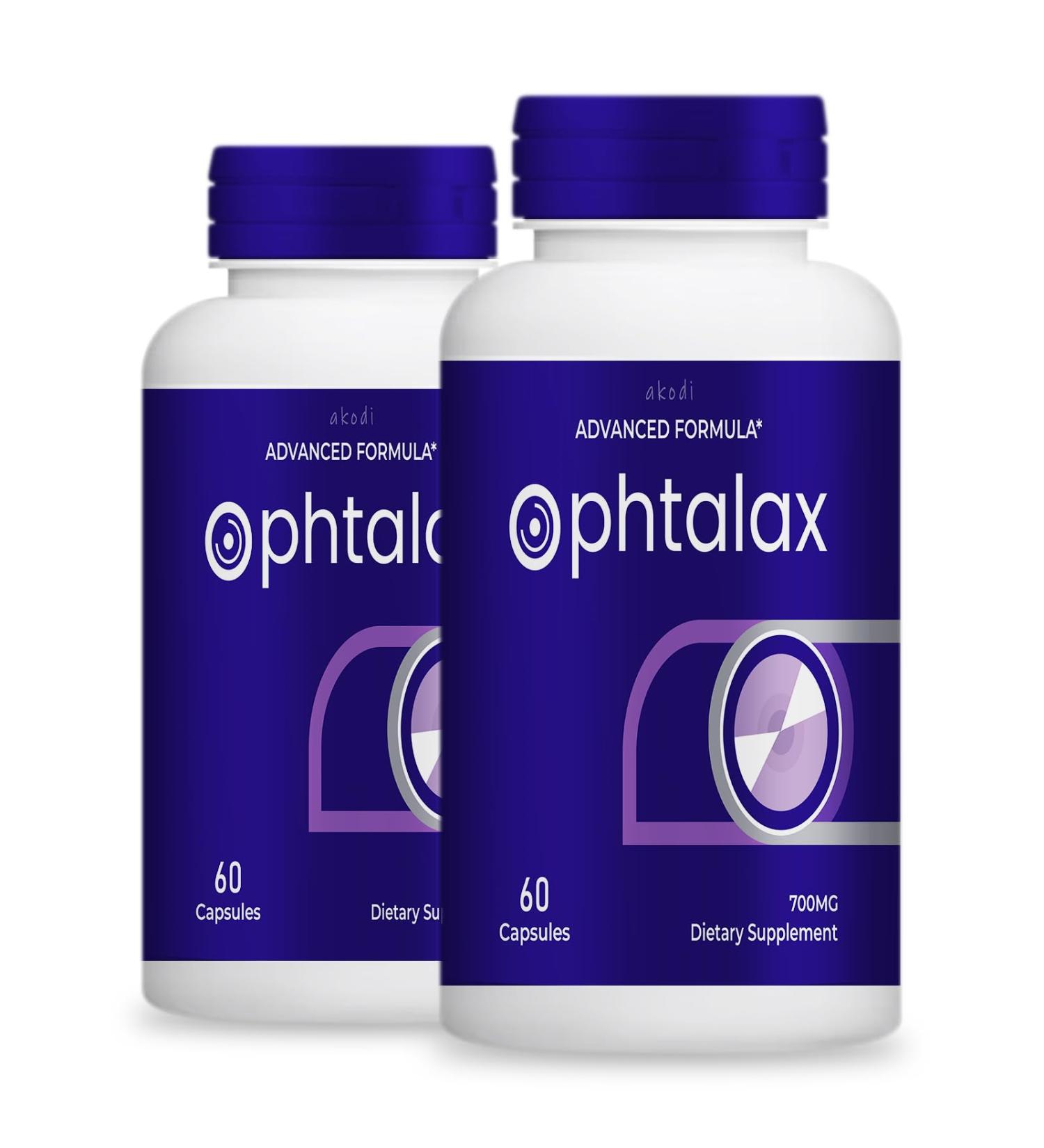 akodi Ophtalax - Ophtalax Supplement Formula (2 Pack 120 Capsules)