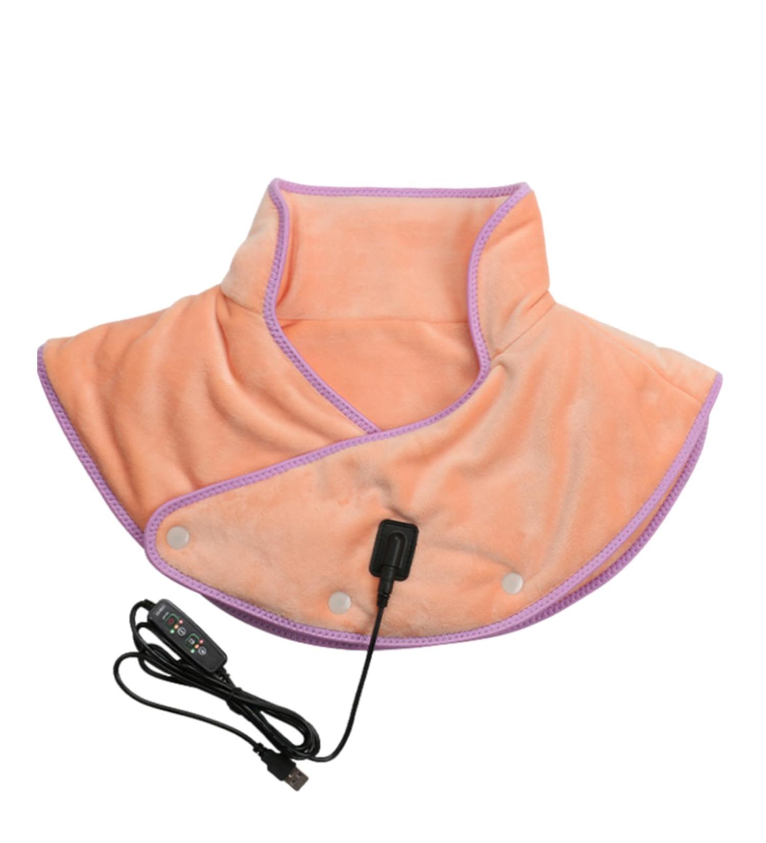 Leryveo Electric Neck & Shoulder Wrap - Warm Shoulder Pad with 3 Heating Settings | Fast Heating Safe Heating Pillows for Men & Women - Pink - Buy Online on GoSupps.com