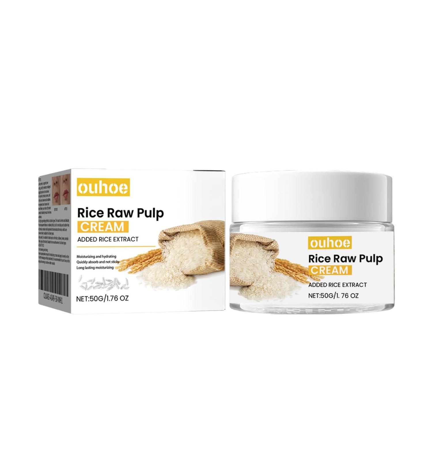 Rice Cream for Face | Moisturizing Pulp Cream | Anti-Aging Shrink Pores & Restore Elasticity - Buy Online on GoSupps.com