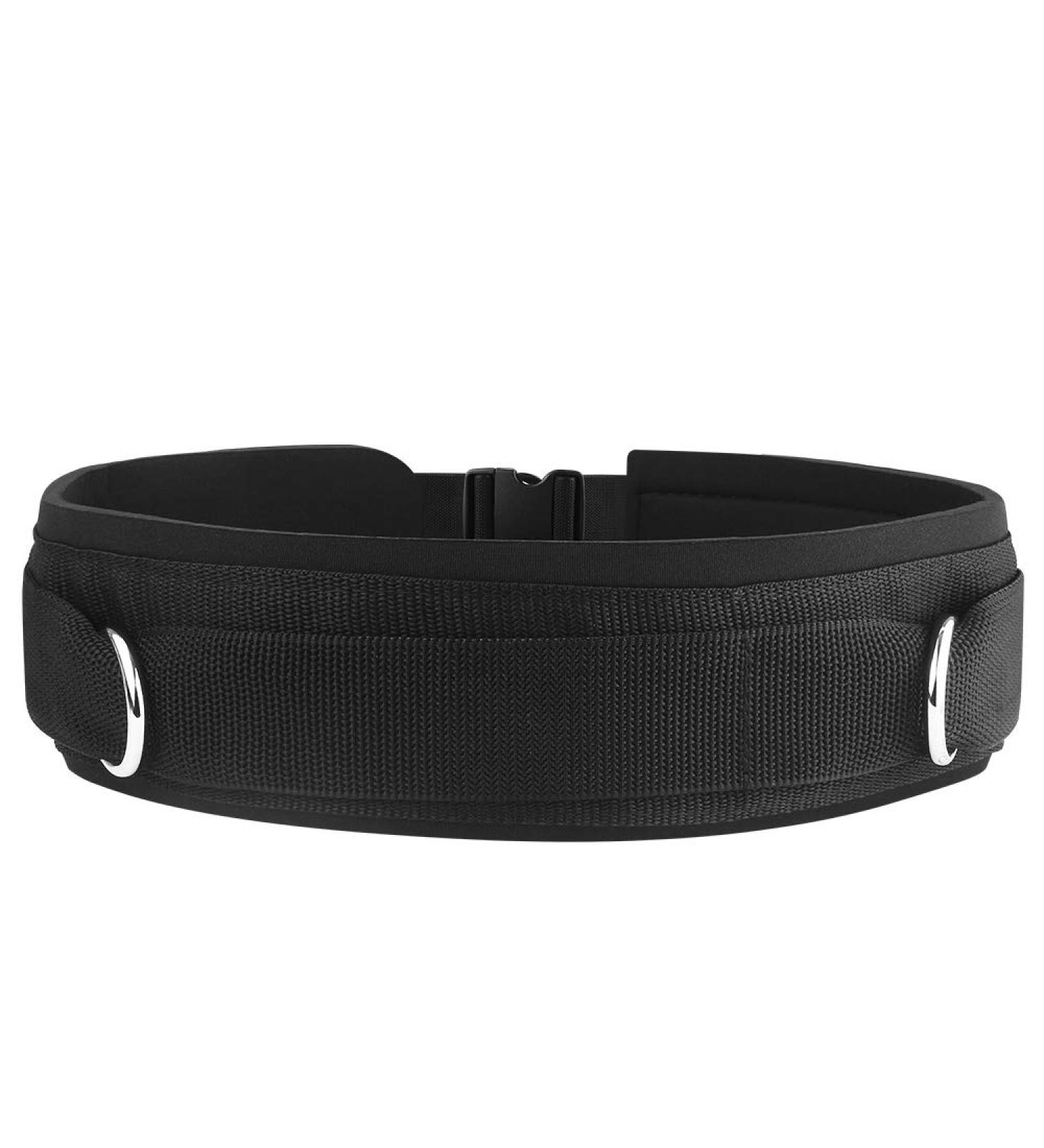 HYVAWO Waist Belt Neoprene Padded Gym Pulley Strap with Rings for Cable Machines Fitness Exercise Speed Agility Resistance Training - Buy Online on GoSupps.com