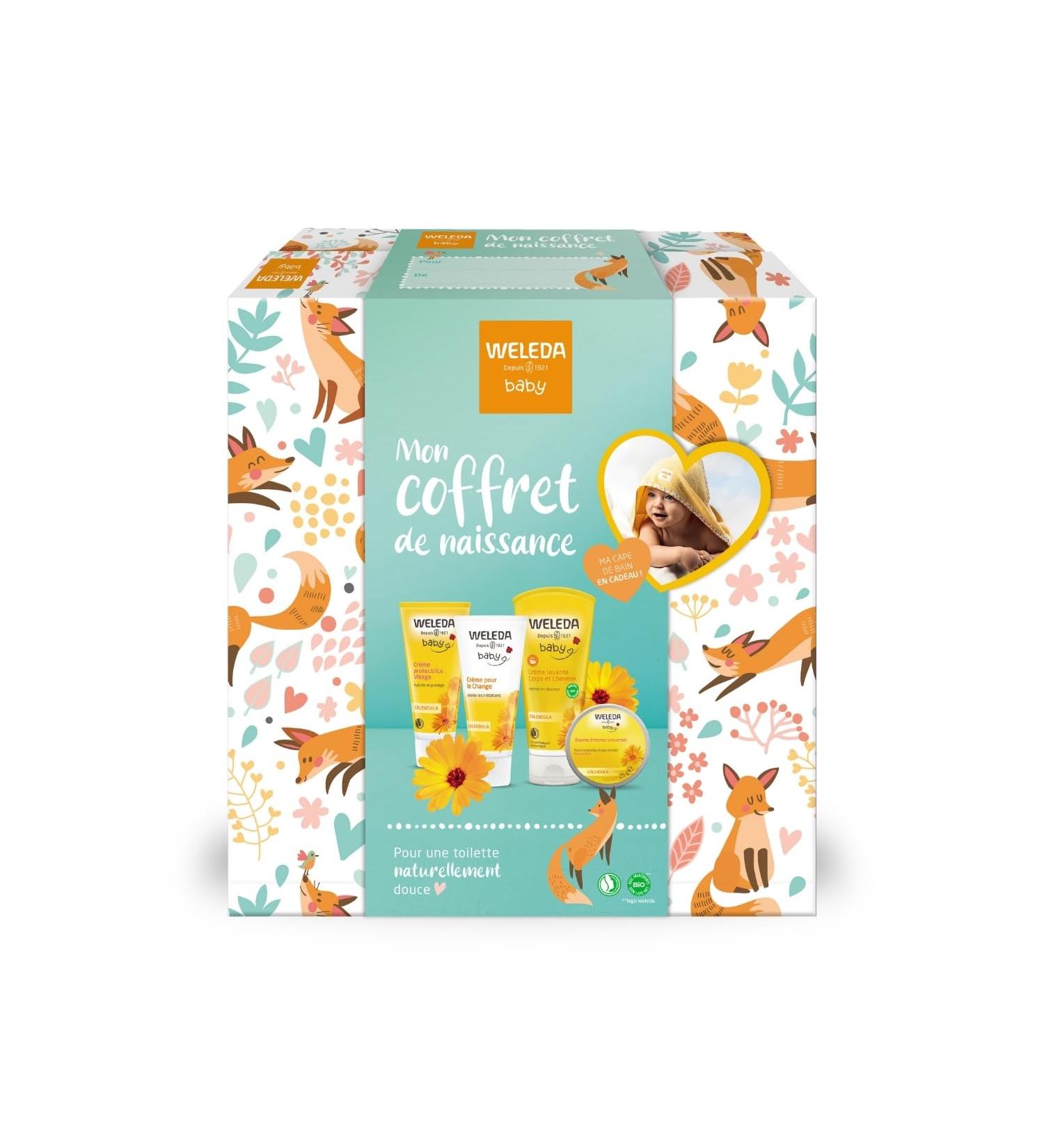 WELEDA - My Weleda Birth Set - Gently cleanses and protects - For the daily cleansing of babies and young children - NATRUE - 200 ml +75 ml + 75 ml + 25g - Buy Online on GoSupps.com