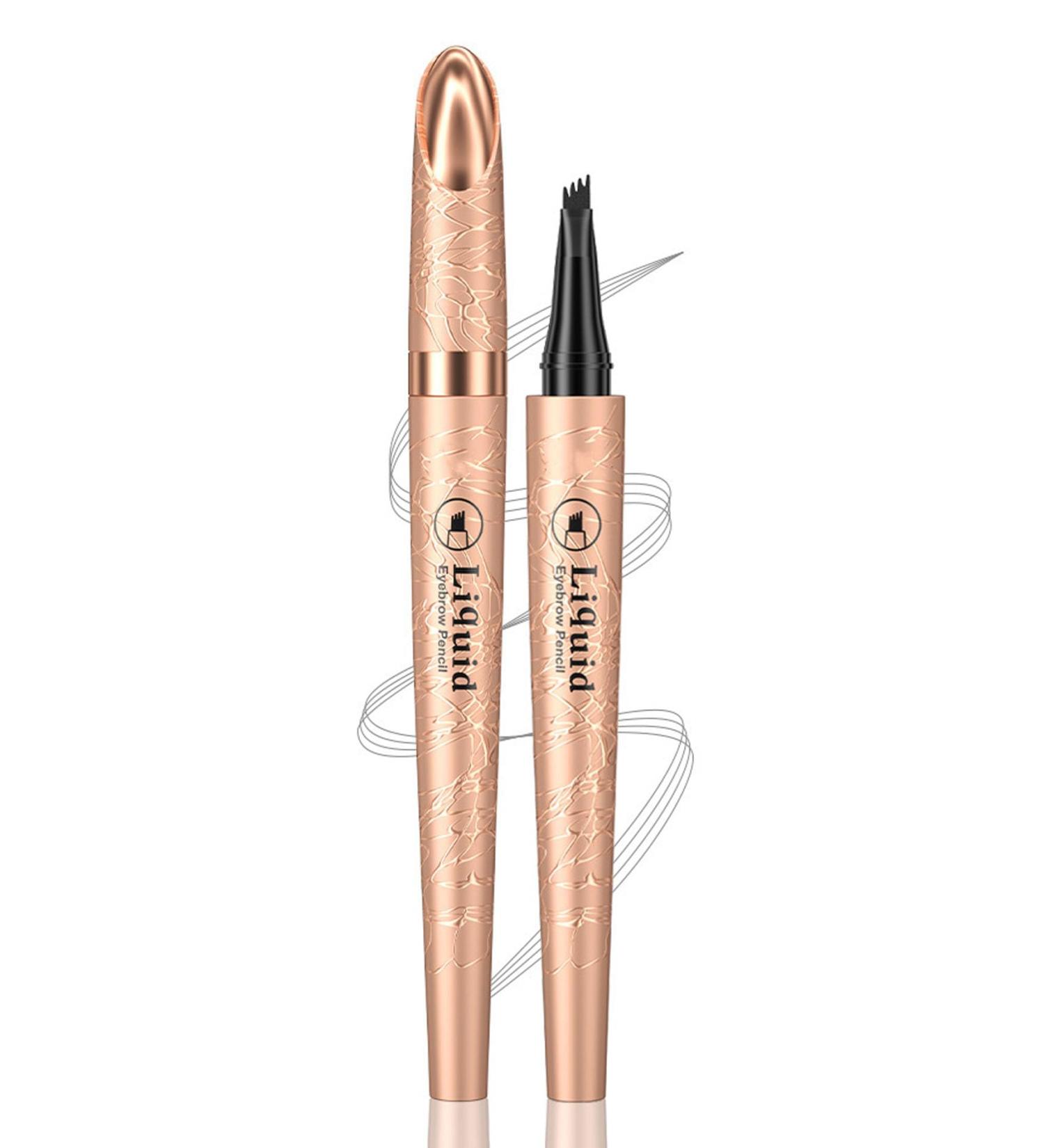 Eyebrow Pencil 4-Point Fork Tip Waterproof Eyebrow Pencil Smudgeproof Eyebrow Pencil Long Lasting Natural (3) - Buy Online on GoSupps.com