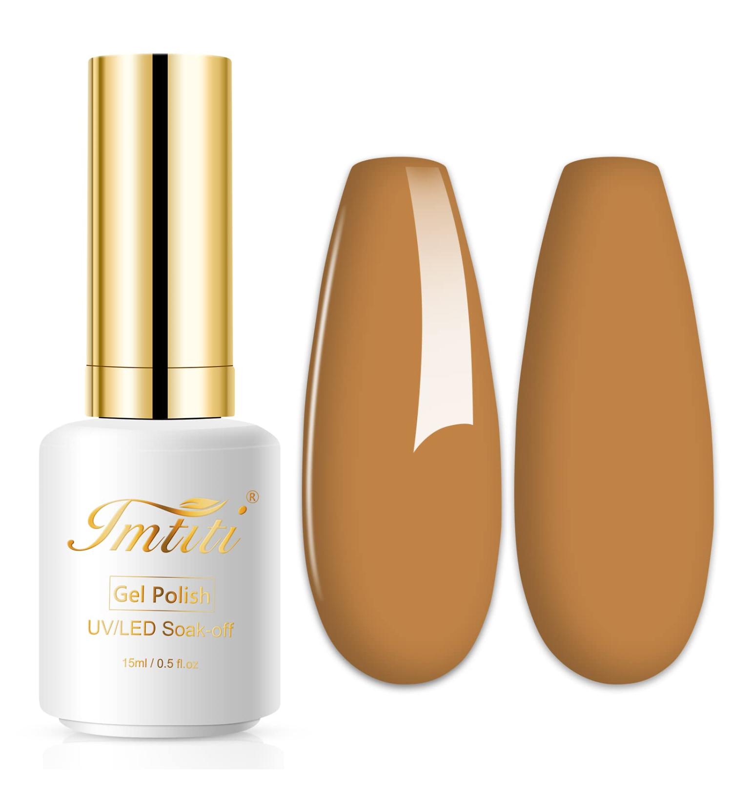 Imiti Gel Nail Polish - 15ml Camel Brown Nude | Soak Off LED UV Gel for DIY Nail Art & Salon Use - Perfect for Women & Girls - Buy Online on GoSupps.com