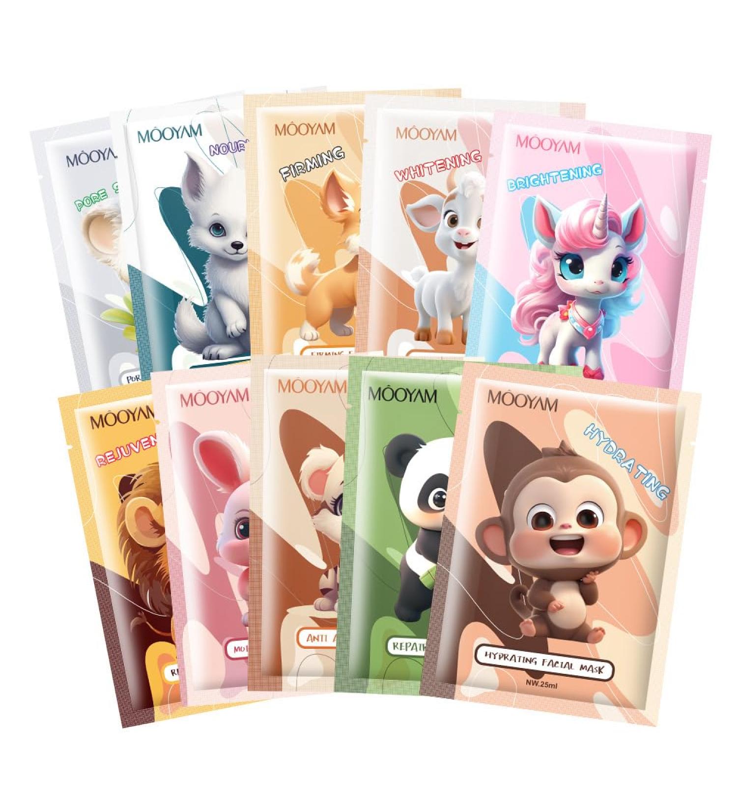 Cute Animal Mask Moisturising & Repairing Sheet Hyaluronic Acid Moisturising & Hydrating Mask - Buy Online on GoSupps.com