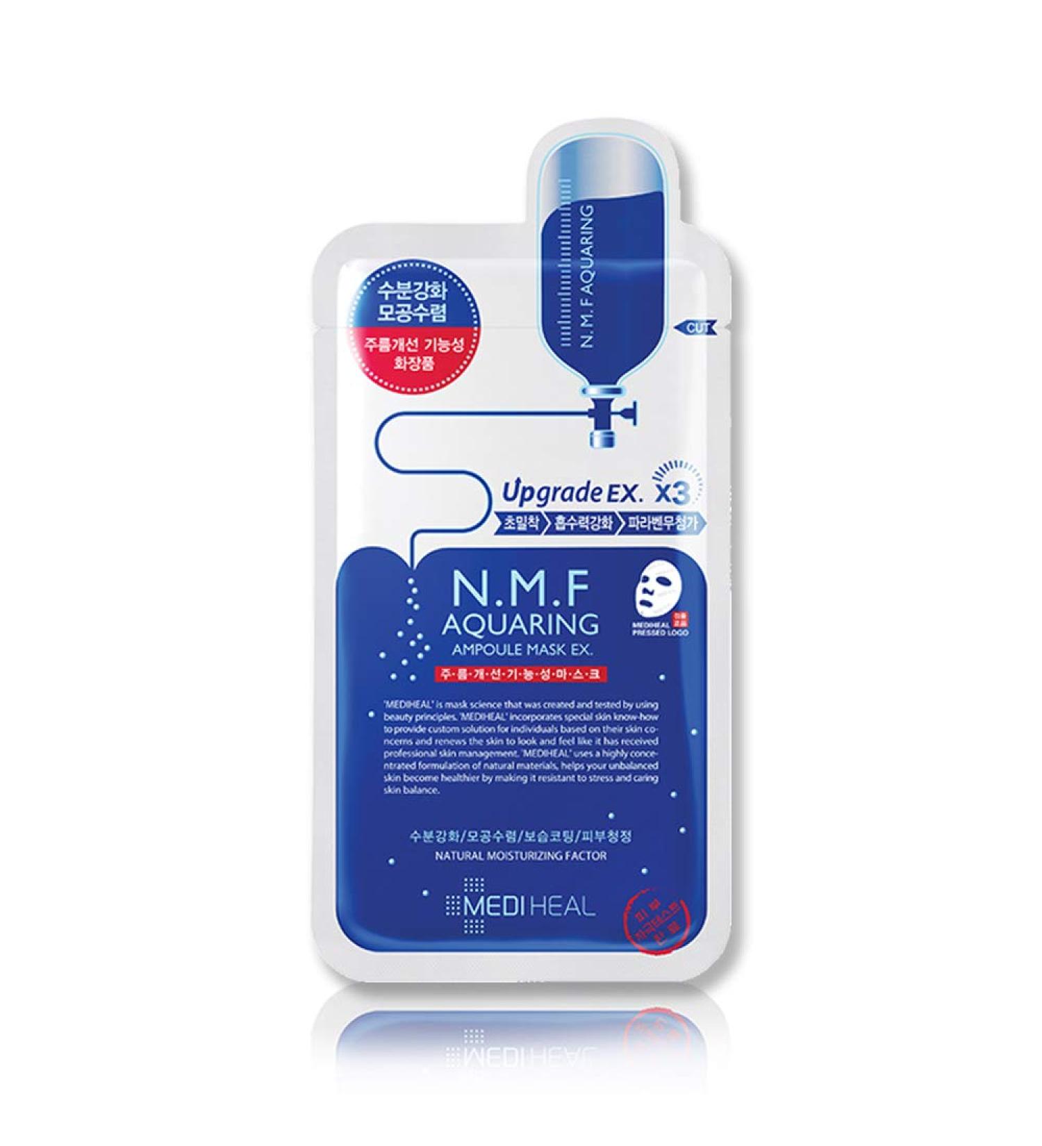 Mediheal N.M.F. Aquaring Ampoule Mask 1.2oz - Hydrating Facial Sheet Mask - Buy Online on GoSupps.com