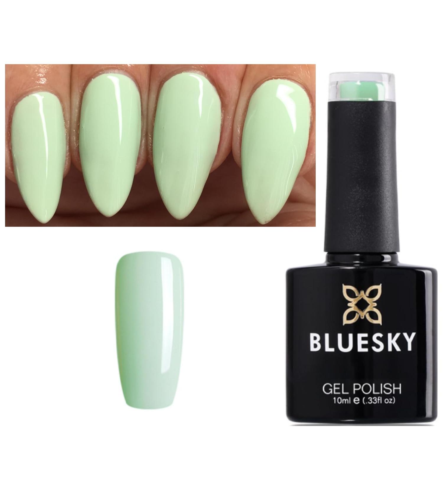 Bluesky Gel Nail Polish Green MINT GREEN MATCHA MINT BP23 Nail UV LED Soak Off 10ml SPRING SUMMER COLOR - Buy Online on GoSupps.com