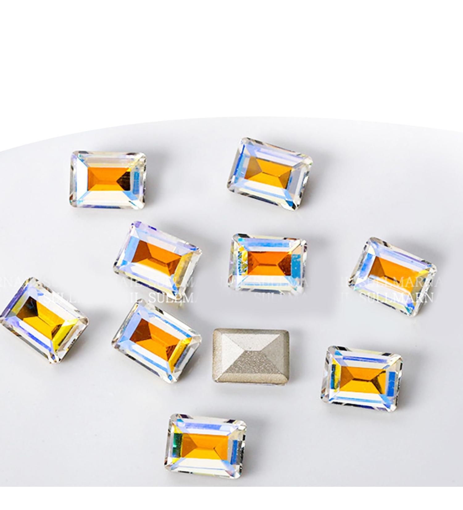 Crystal Nail Rhinestones Clear Nails Stones 10Pcs Pointed Back Rhinestones Diamond for Nail Art Supplies Nail Rhinestones and Kit Nail Rhinestones for Acrylic Nails Nail Rhinestones ND948 - Buy Online on GoSupps.com