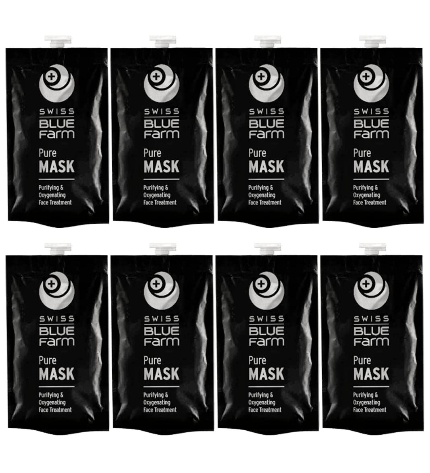 Blue Farm Srl BLUE FARM Pure Mask Purifying & Oxygenating 125 ml x 8 Maschera pelli onpure - Buy Online on GoSupps.com