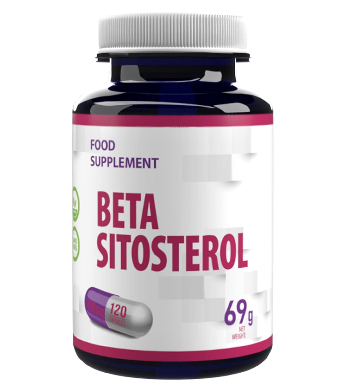 Beta Sitosterol 400mg - 120 Vegan Capsules | High Dose & Laboratory Tested Supplement for Heart Health - Buy Online on GoSupps.com