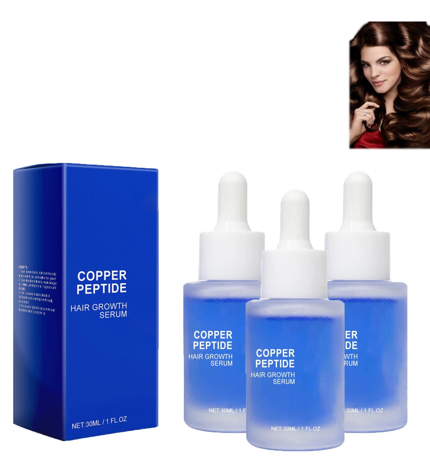 Fleava Lot de 3 peptides de cuivre avanc s pour cheveux peptide de cuivre avanc Fleava pour homme et femme nourrit le cuir chevelu et les racines des cheveux 3 pi ces. - Buy Online on GoSupps.com