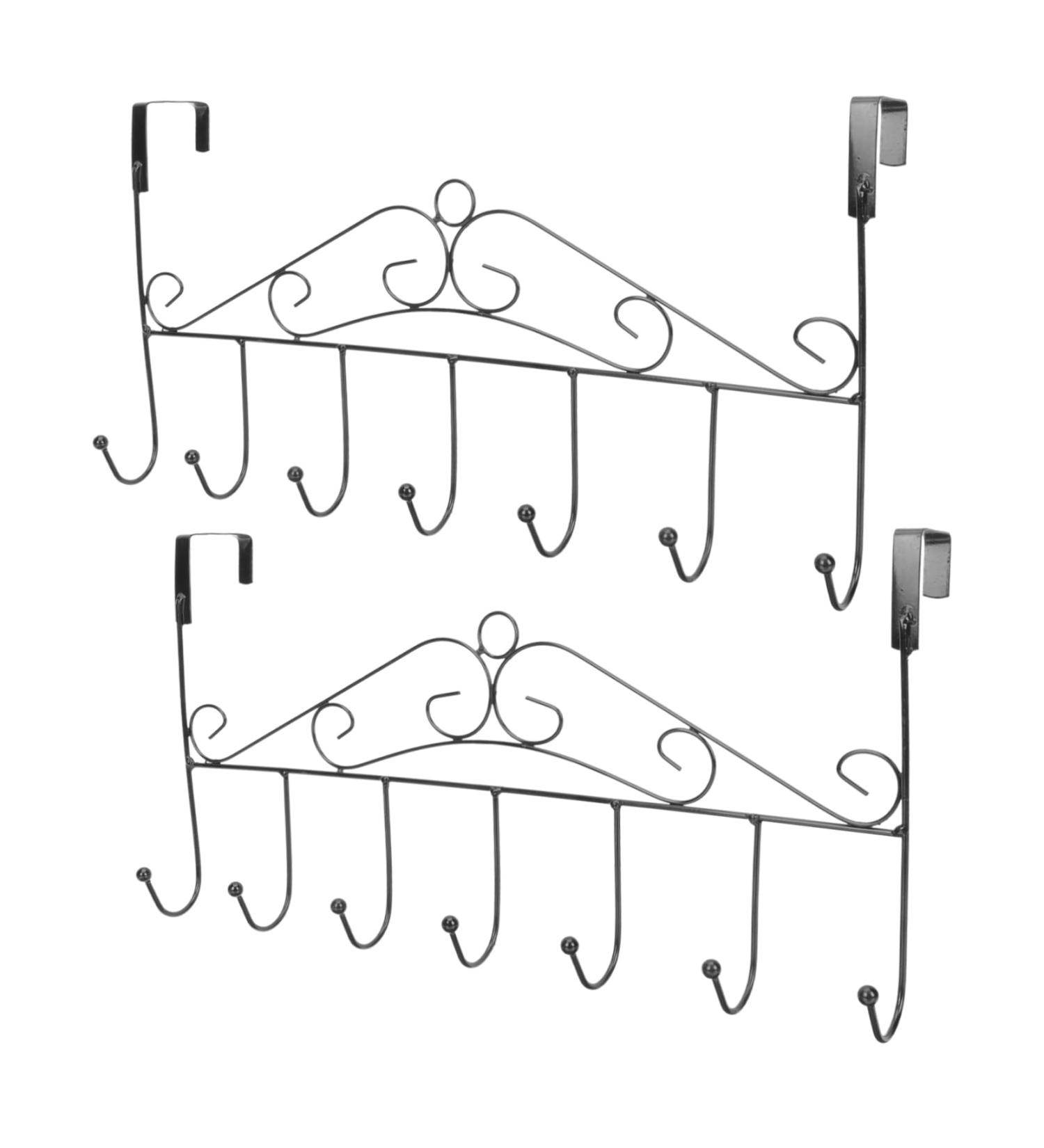 NAMOARLY 2pcs Door Hook Wall Mount Clothes Rack Door Coat Hanger Over Door Coat Hook Hat Rack Door Back - Buy Online on GoSupps.com