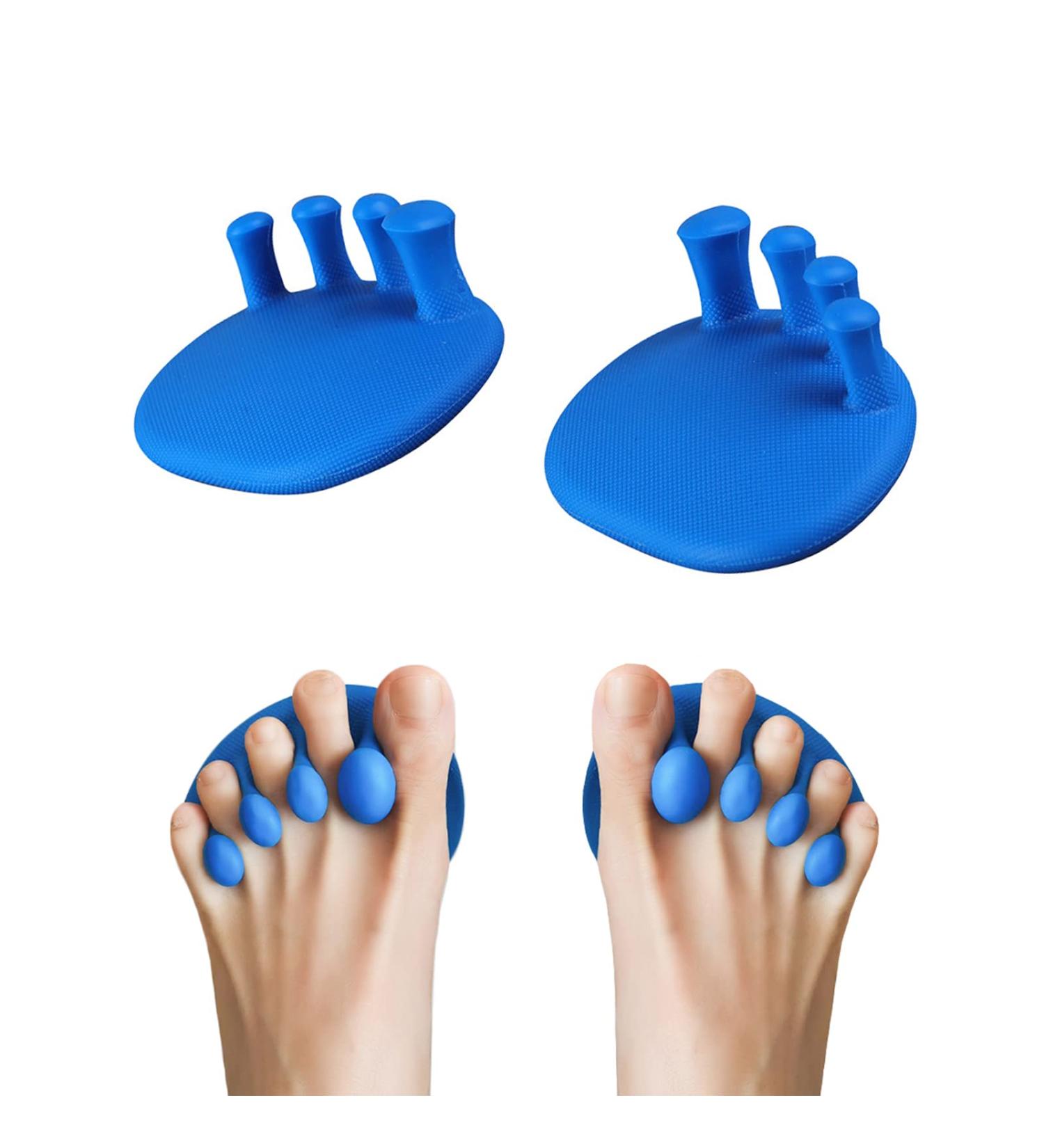 Buy Hujyijk's Hallux Valgus Toe Spreader - Blue Toe Separator for Curved & Overlapping Toes | Improve Foot Shape & Reduce Leg Fat - International Shipping Available - Buy Online on GoSupps.com