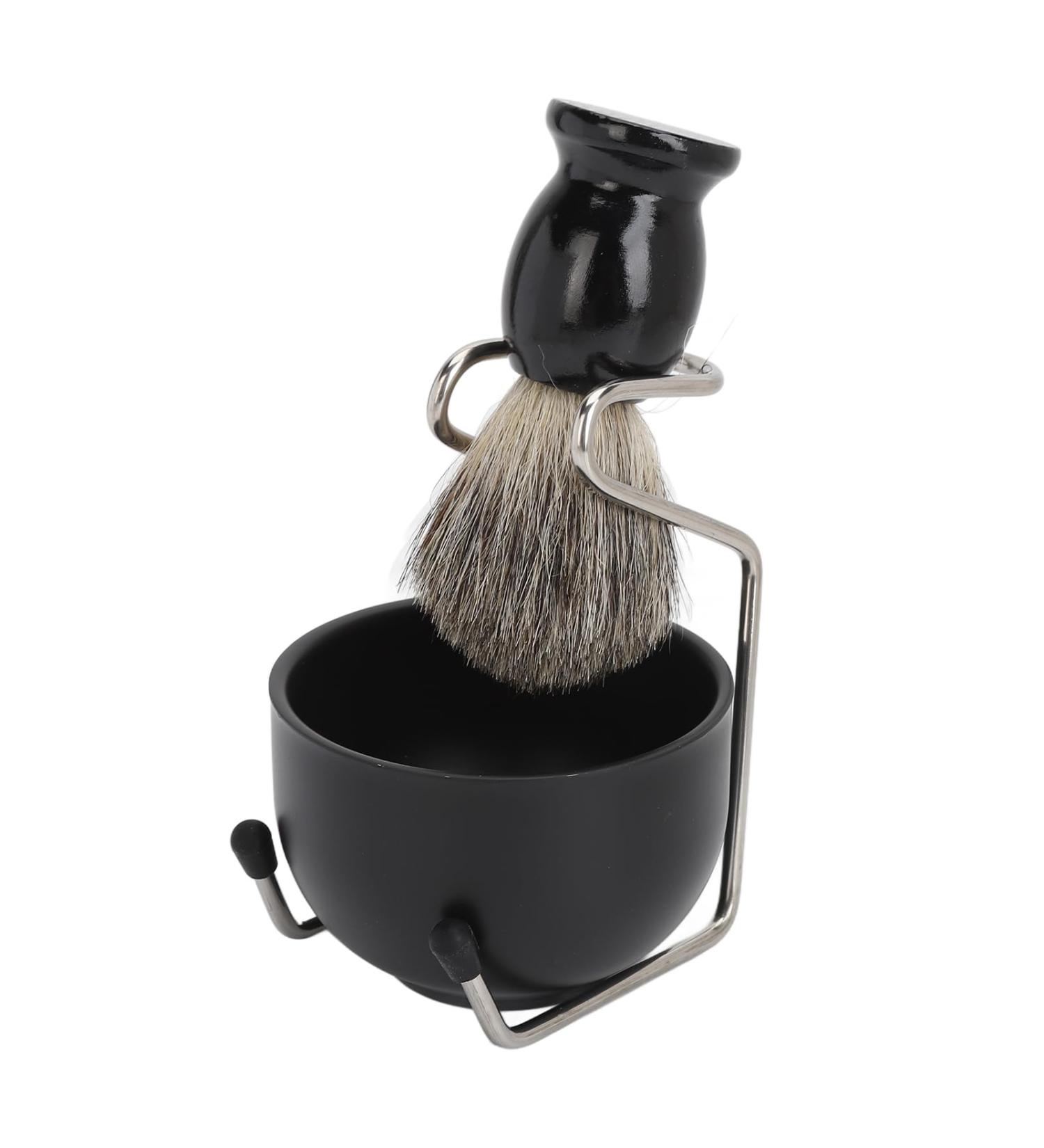 Men's Shaving Set | Complete Razor Set with Brush Soap Rack & Beard Care | Ideal for Home & Travel - Buy Online on GoSupps.com