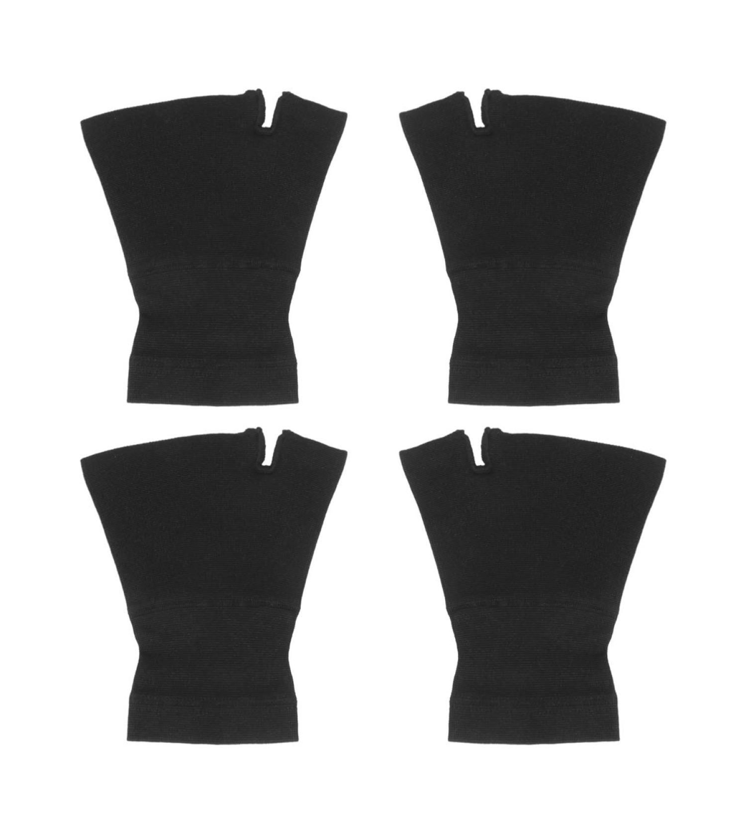 Exceart 2 Pairs Wrist Cuff Gloves - Sports Wrist Support | Nylon Spandex Compression & Thermal Warm Gloves for Tennis - Buy Online on GoSupps.com