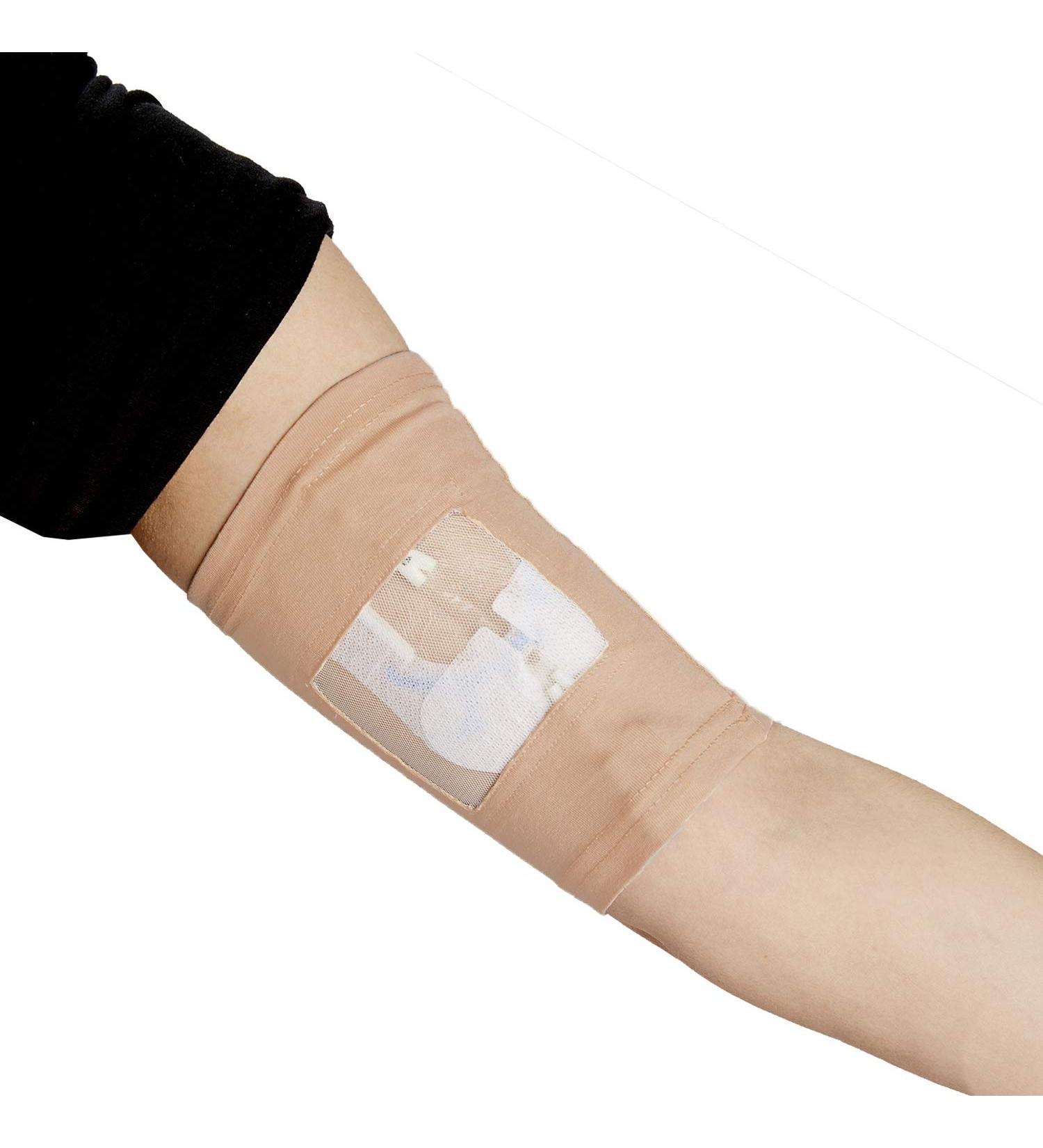 Care+Wear Classic PICC Line Cover - Breathable & Secure Upper Arm Sleeve (M 13-15, Camel) - 1 Pack - Buy Online on GoSupps.com