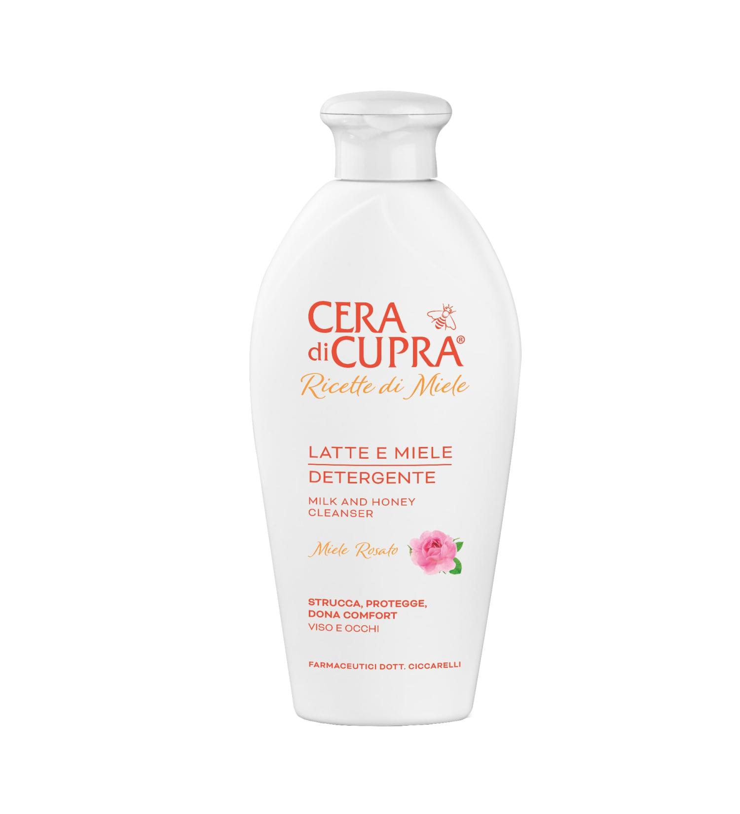 Milk and Honey Face & Eye Cleanser 200ml - Made in Italy | Gentle Formula for All Skin Types - Buy Online on GoSupps.com