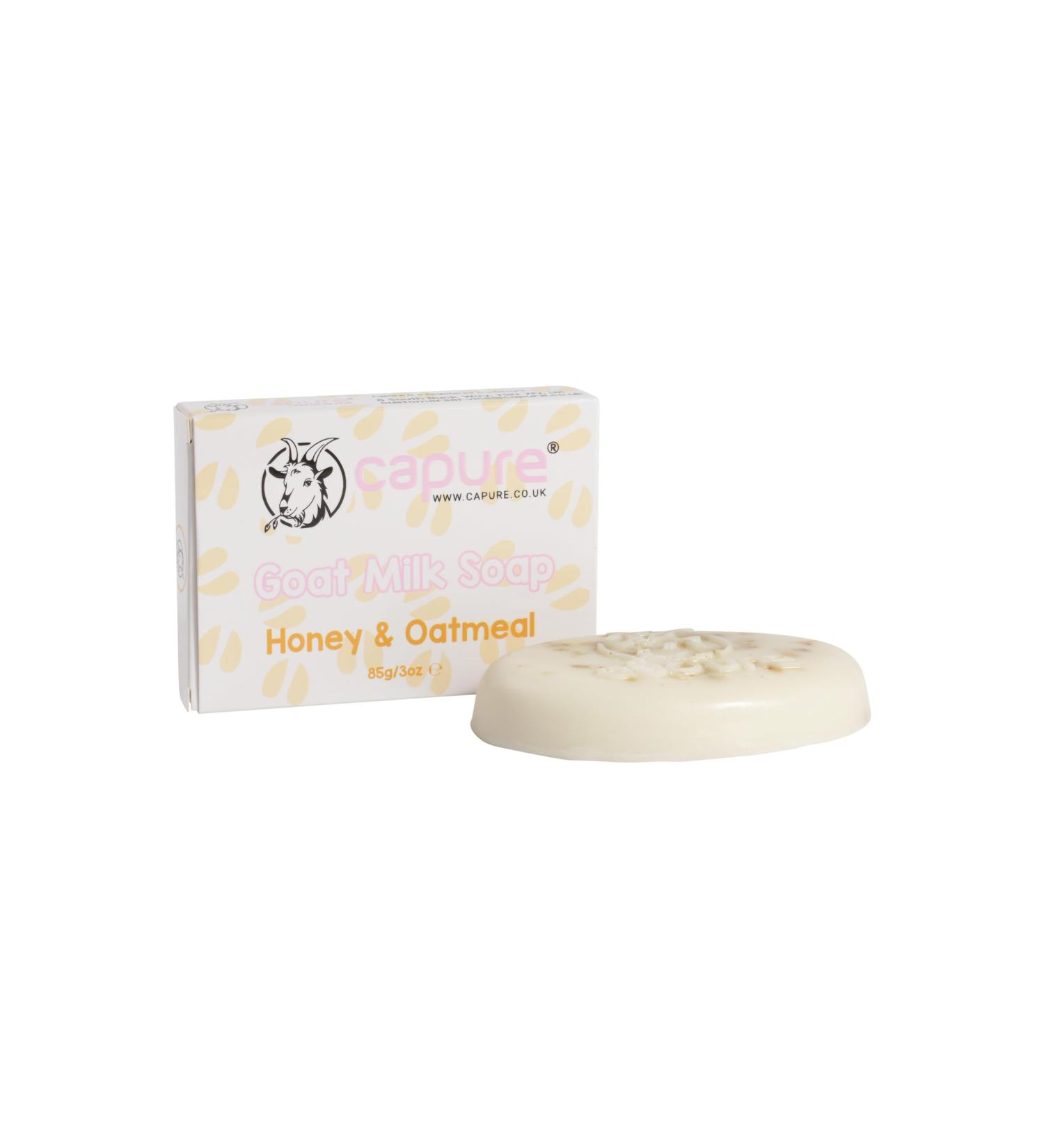 Goat Milk Soap with Honey and Oatmeal (85g/3oz) - Buy Online on GoSupps.com