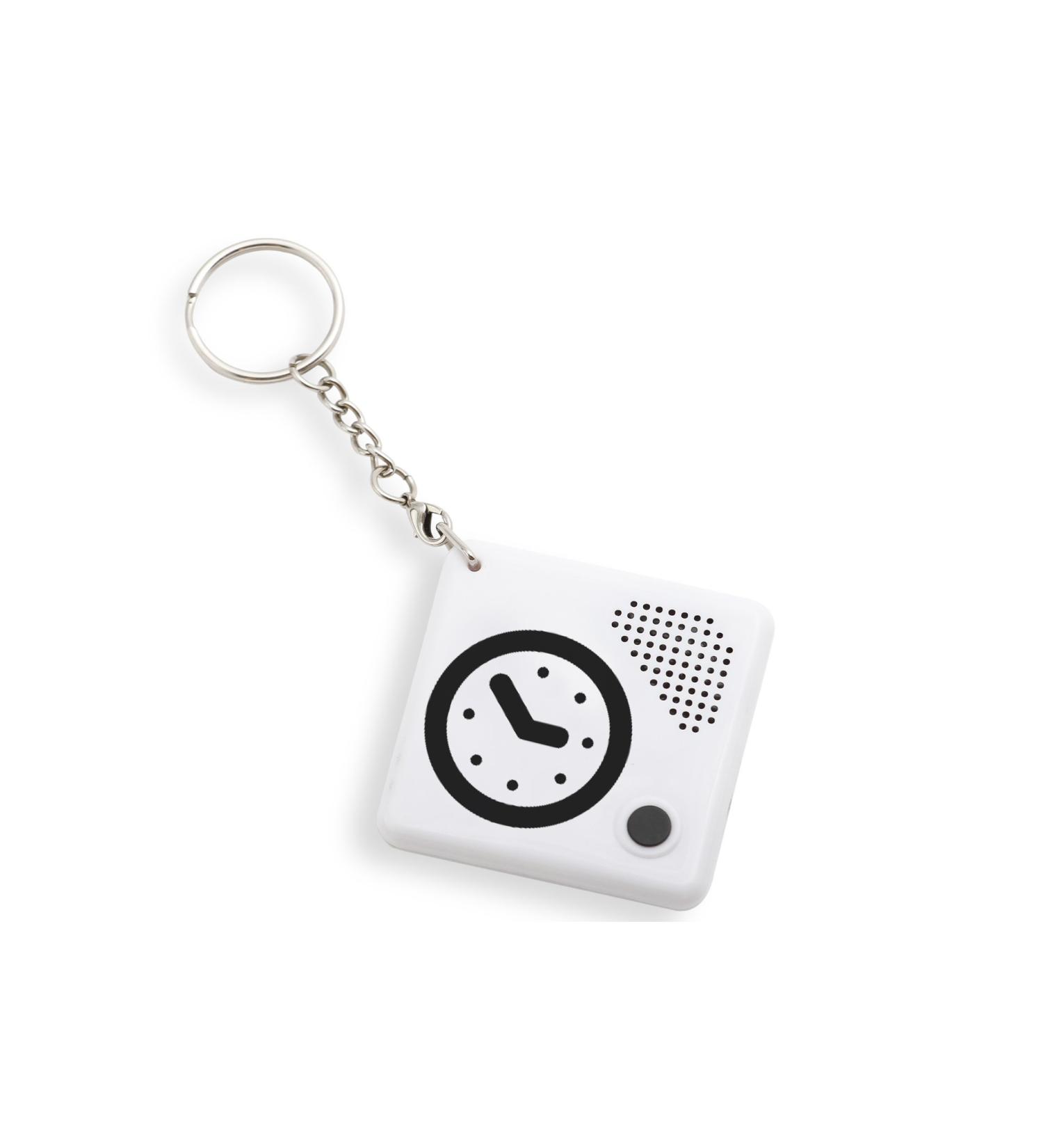 Talking Time Pal Key Chain - simple to help people with dementia keep track of date and time supporting independence small