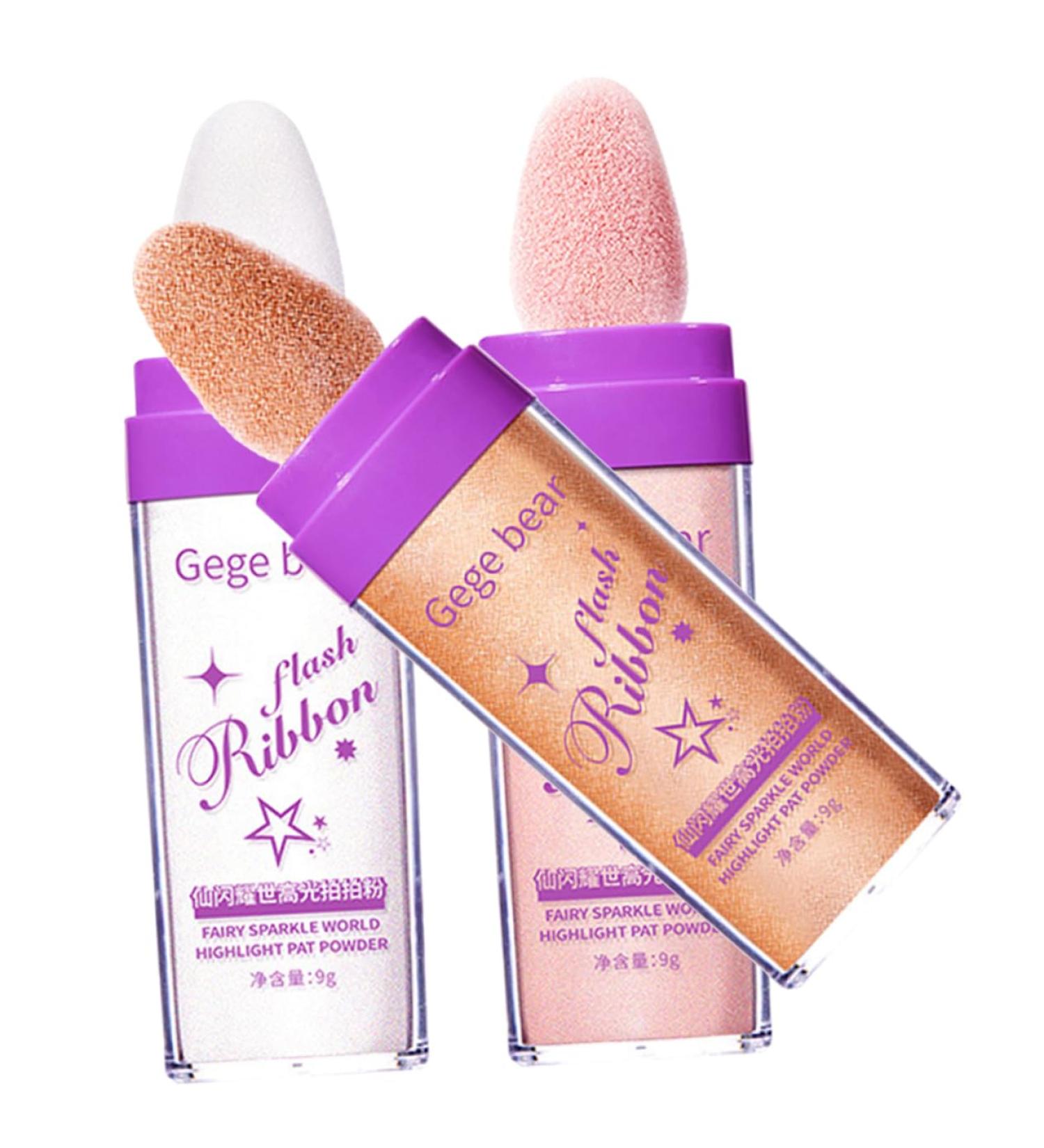 BELLIFFY 3pcs Highlight Pat Powder Highlighter Powder Patting Glitter Highlight Patting Powder Glitter for Hair Makeup Highlighter Body Highlighter Face Powder Compact Body Makeup - Buy Online on GoSupps.com