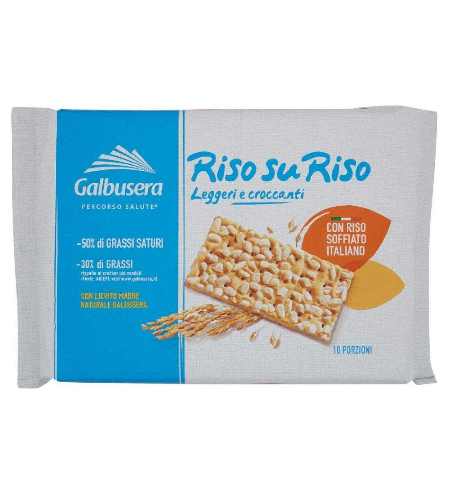 3 x 380 g Galbusera riz sur riz crackers