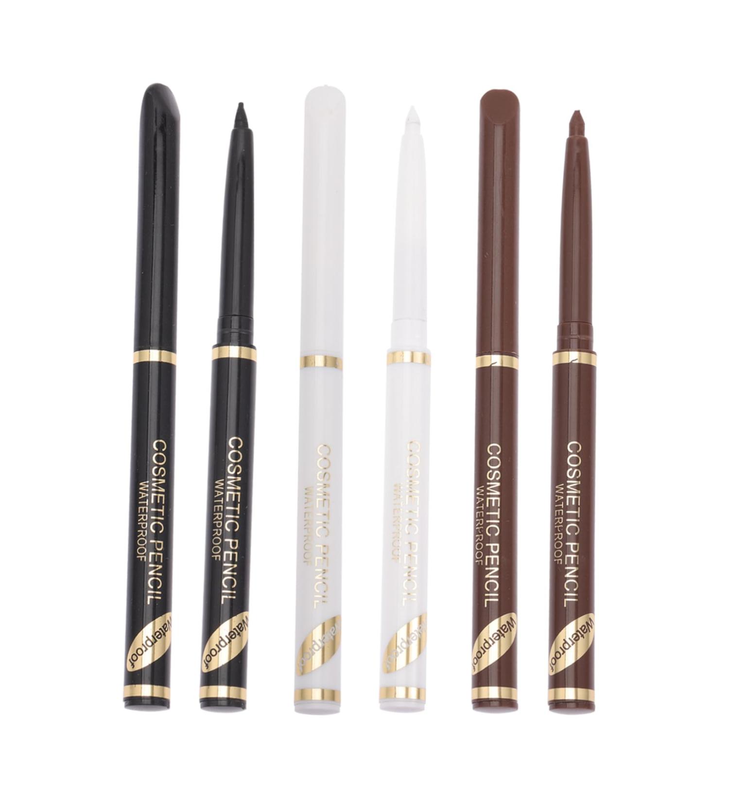 Beavorty Eyebrow Pencil Filler 6pcs beard filler pen liquid eyebrow pen eye liner pen eyeliner pencil to rotate hair pen matte - Buy Online on GoSupps.com