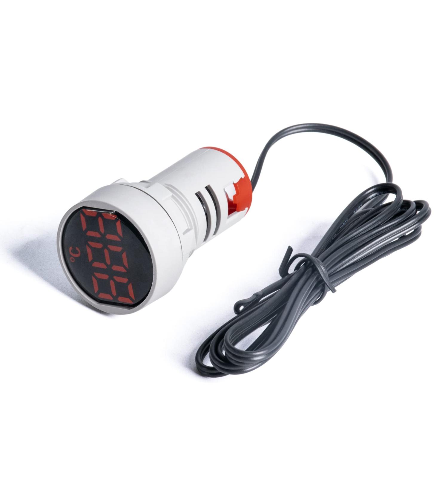 Buy FBBULES LED Digital Thermometer with Waterproof Probe - AC60-380V Temperature Meter for Aquarium | -20 to +199 | 1 PC Red - Buy Online on GoSupps.com