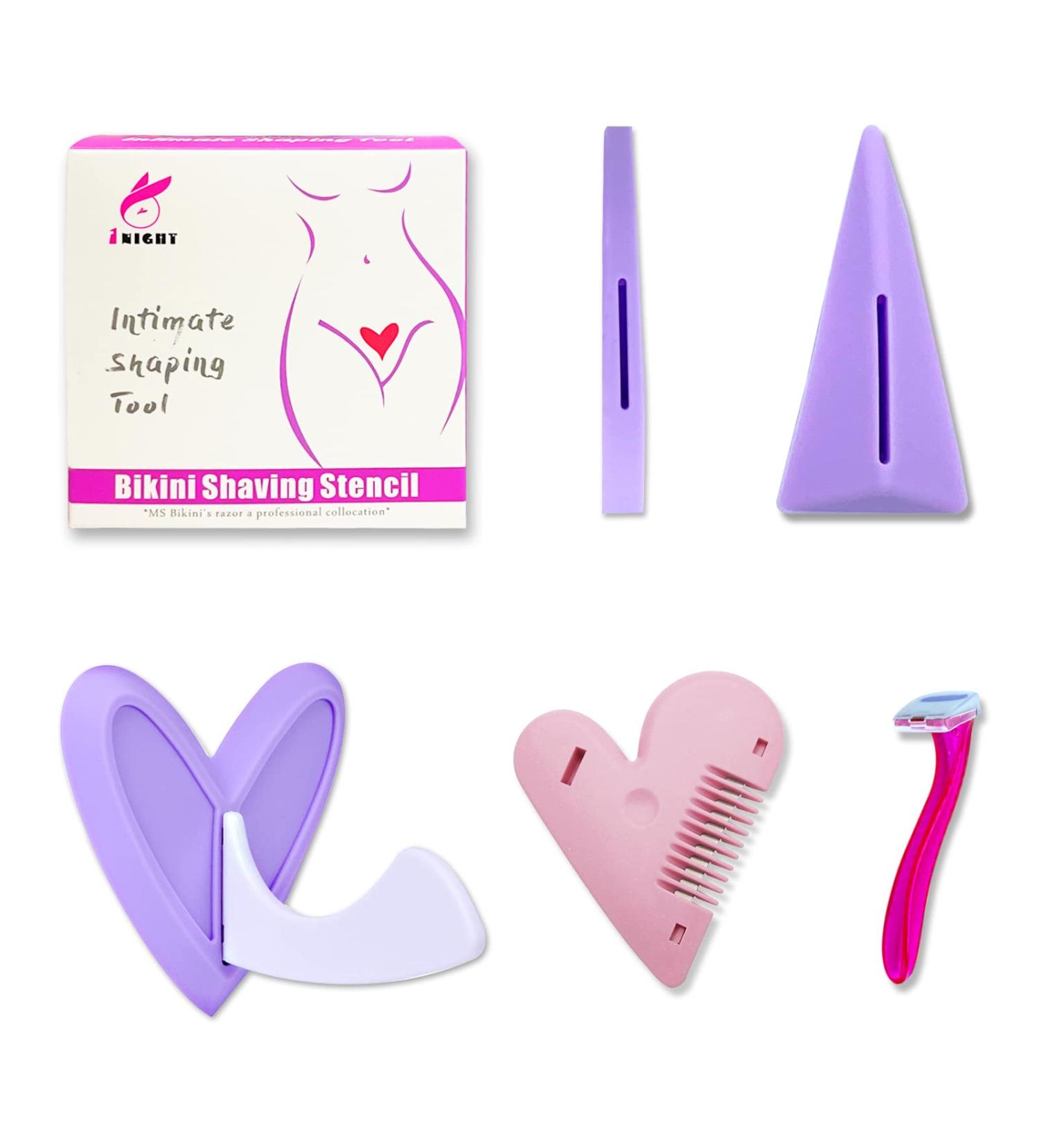 Bikini Razor Template  Pubic Hair Razor Template  Pubic Hair Razor  Privates Razor Tool Heart Right Triangle  Ladies Bikini Razor  Ladies Privates Razor  Beard Razor (Purple) 6 - Buy Online on GoSupps.com