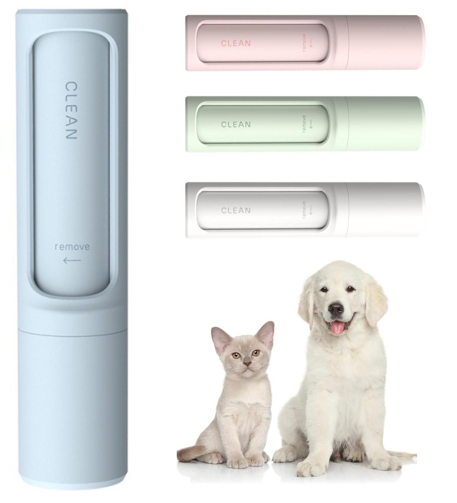 Lilo & Filou Lint Roller Self-Cleaning Reusable Travel Brush for Pet Hair Removal Sapphire Blue - Buy Online on GoSupps.com