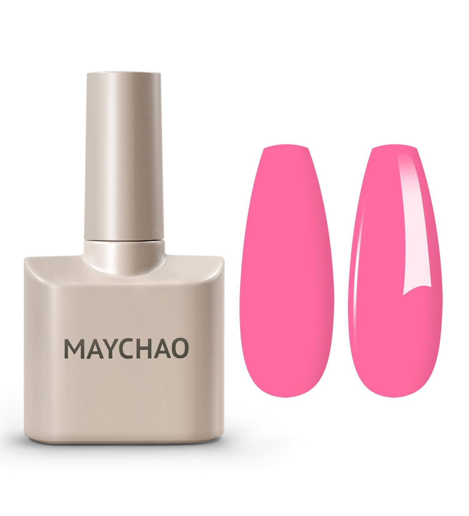MAYCHAO Pink Gel Nail Polish 1Pc Bubblegum Pink Gel Polish 15ML Soak Off UV LED Bright Pink Nail Polish Nail Art Starter Manicure Salon DIY at Home 0.5 OZ Barbie Pink - Buy Online on GoSupps.com