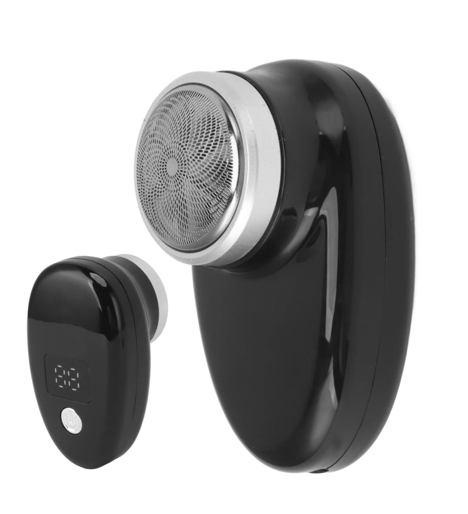 Mini Electric Beard Trimmer Rotating Blade Hair Trimmer USB Charging Portable Trimmer Black - Buy Online on GoSupps.com