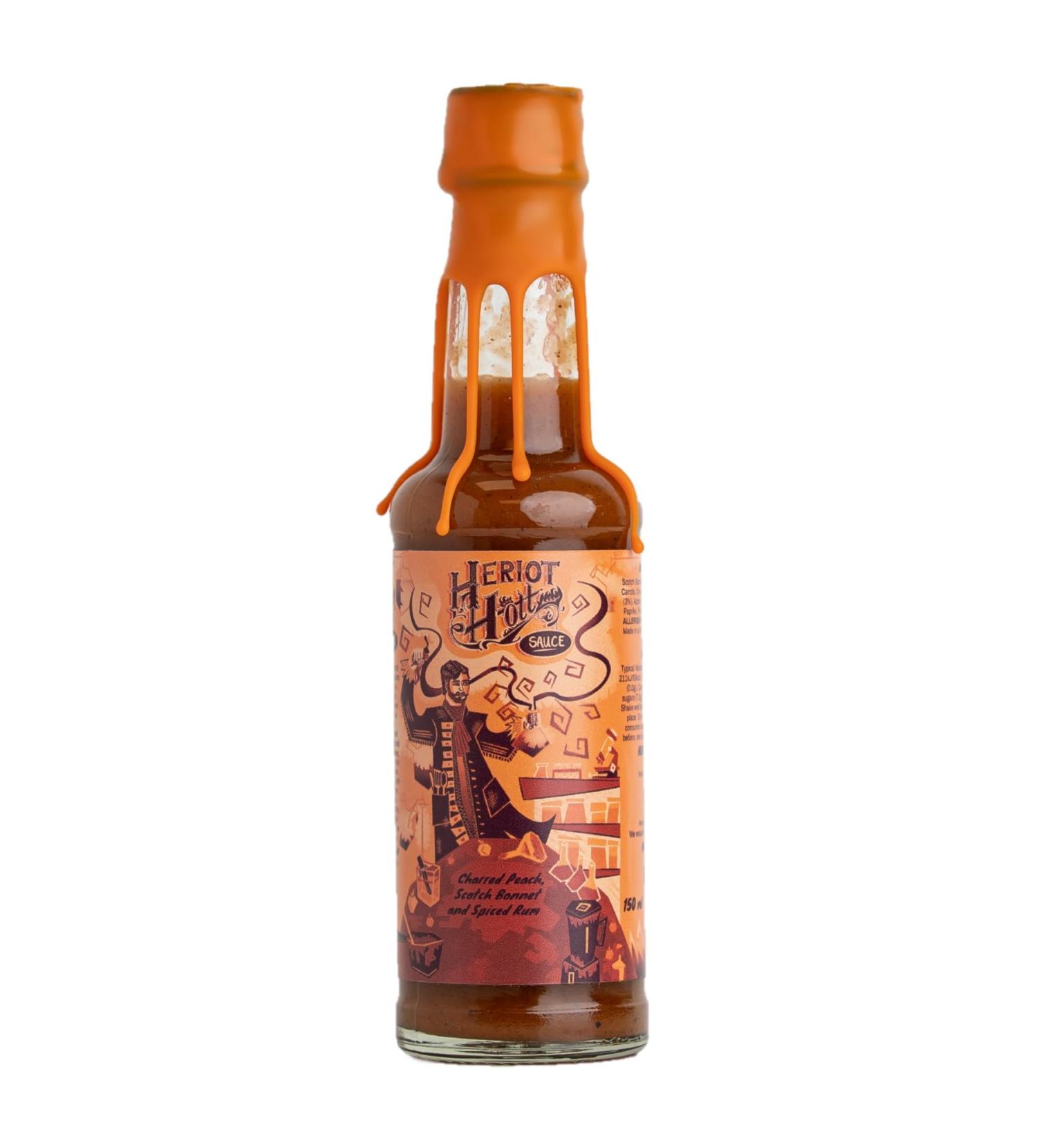 Heriot Hott Charred Peach Hot Chilli Scotch Bonnet Spiced Rum Vegan150ml