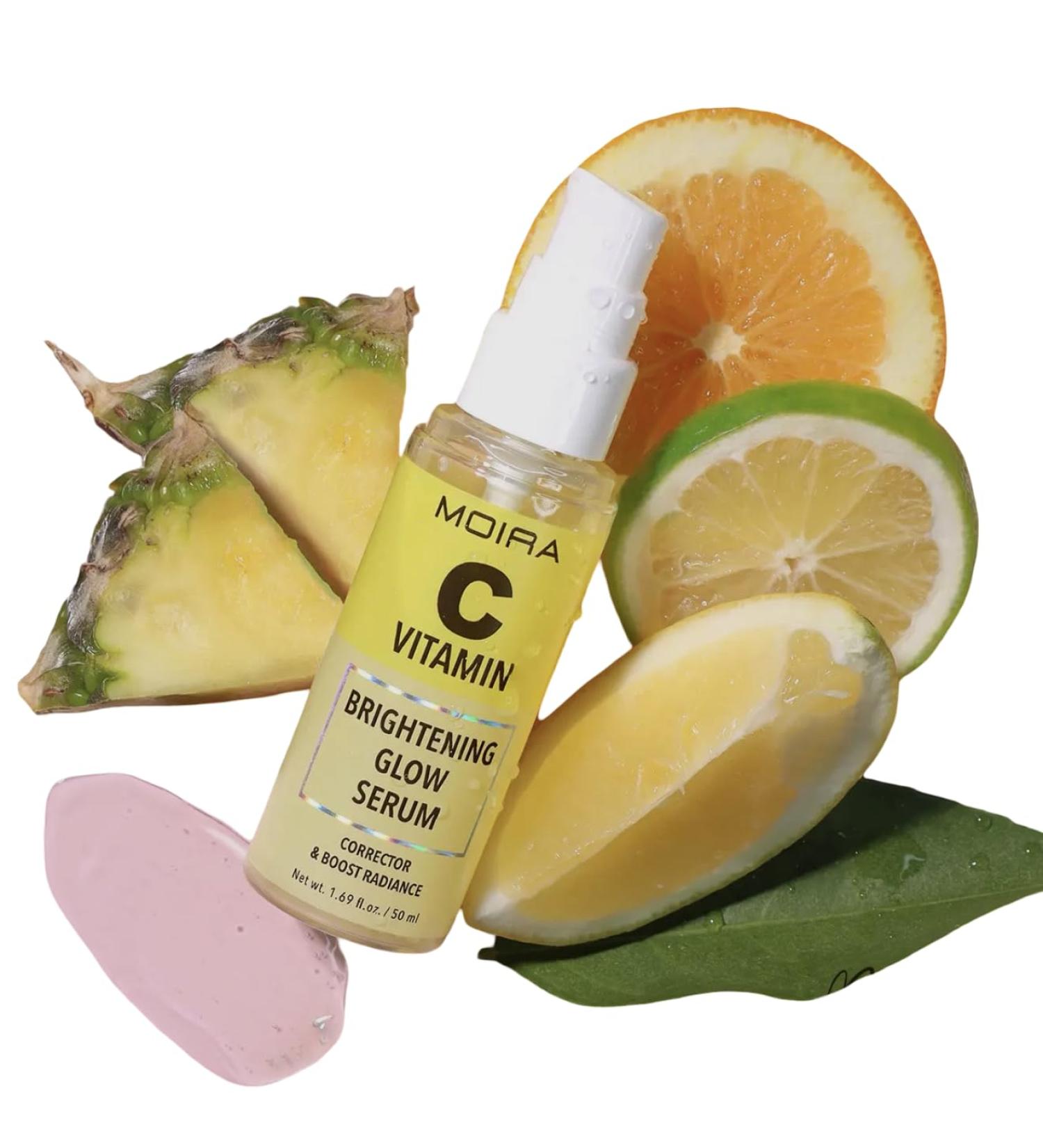 Moira Vitamin C Brightening Glow Serum 1.69 fl. oz Radiance Corrector and Booster Facial Treatment