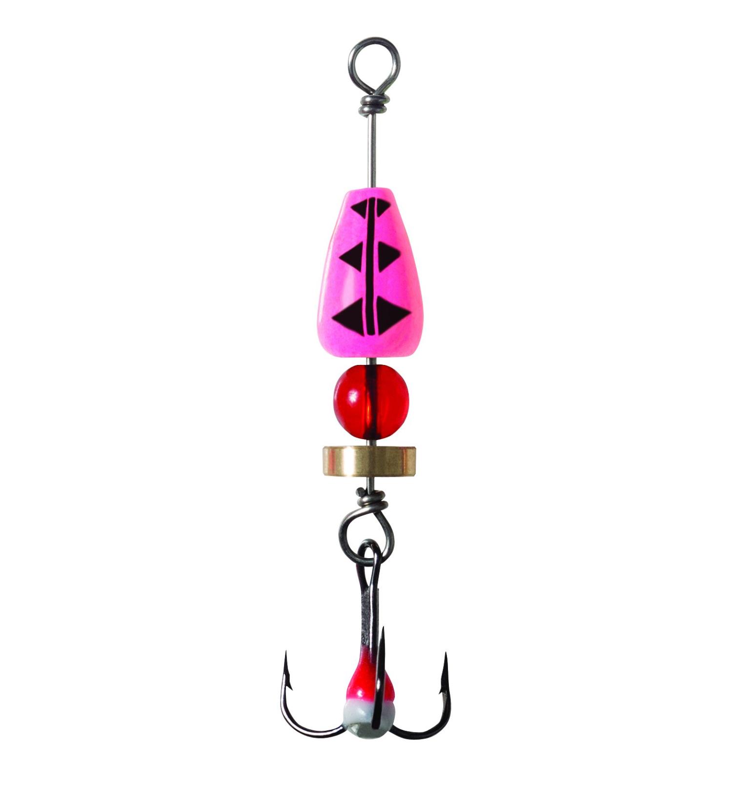 Clam Time Bomb Spoon  1/4 Oz Size 8  Glow Red Tiger 109703