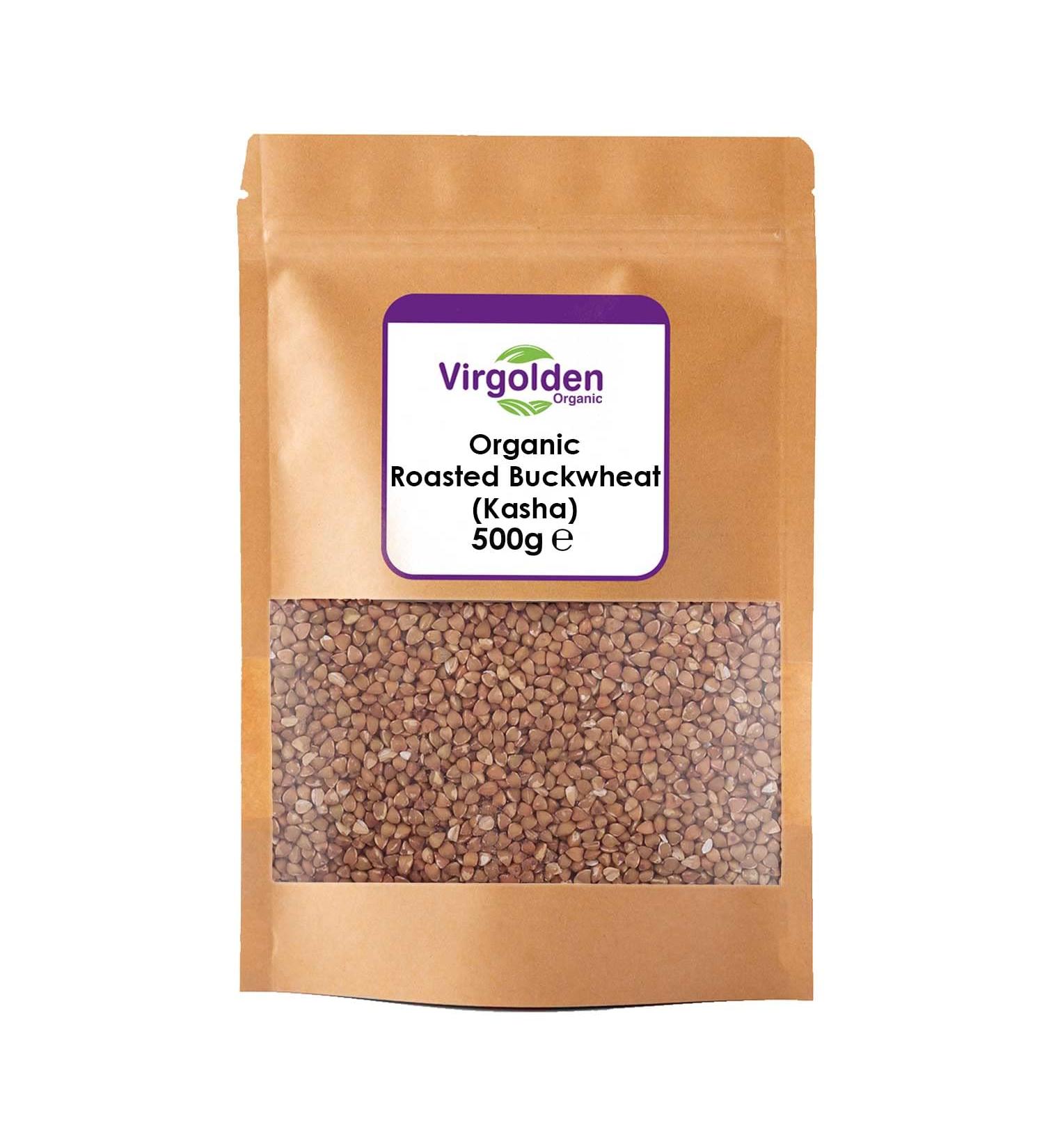 Organic Roasted Buckwheat (Kasha) 500g by Virgolden Organic - Buy Online on GoSupps.com