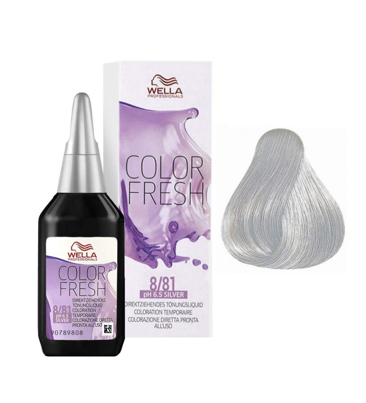 Wella Colour Fresh Semi-Permanent Hair Colour No. 8/81 Light Blonde Perl-Asch 0.098 kg No. 8/81 Light Blonde Perl-Asch 75 ml (Pack of 1)