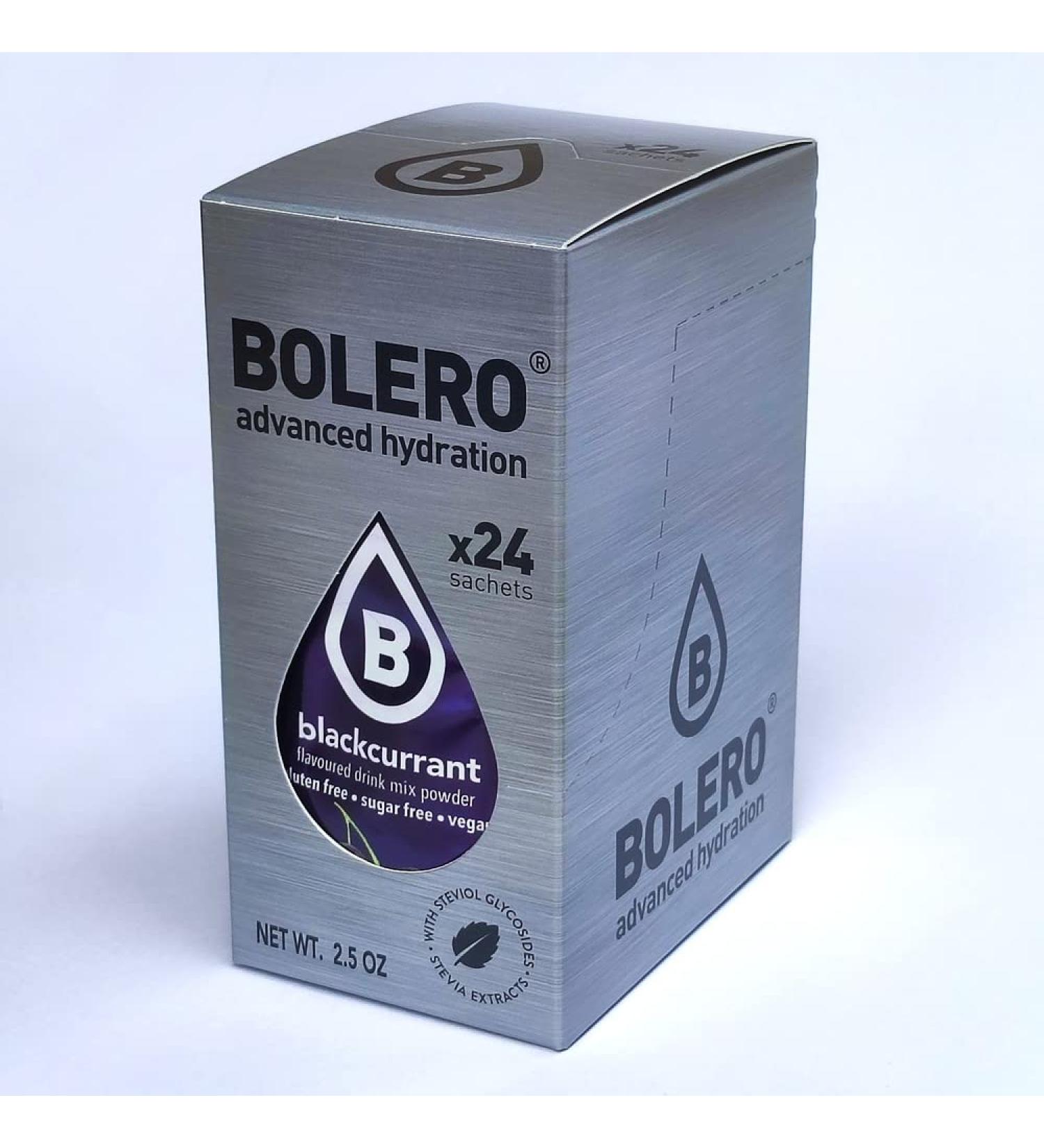  Bolero Bolero Drink 24 Sachets 3g grams Sticks Fruit Prepared Soluble Powder For Fresh Drink in Water Product 72 grams sweetened with stevia (Blackcurrant) - Buy Online on GoSupps.com