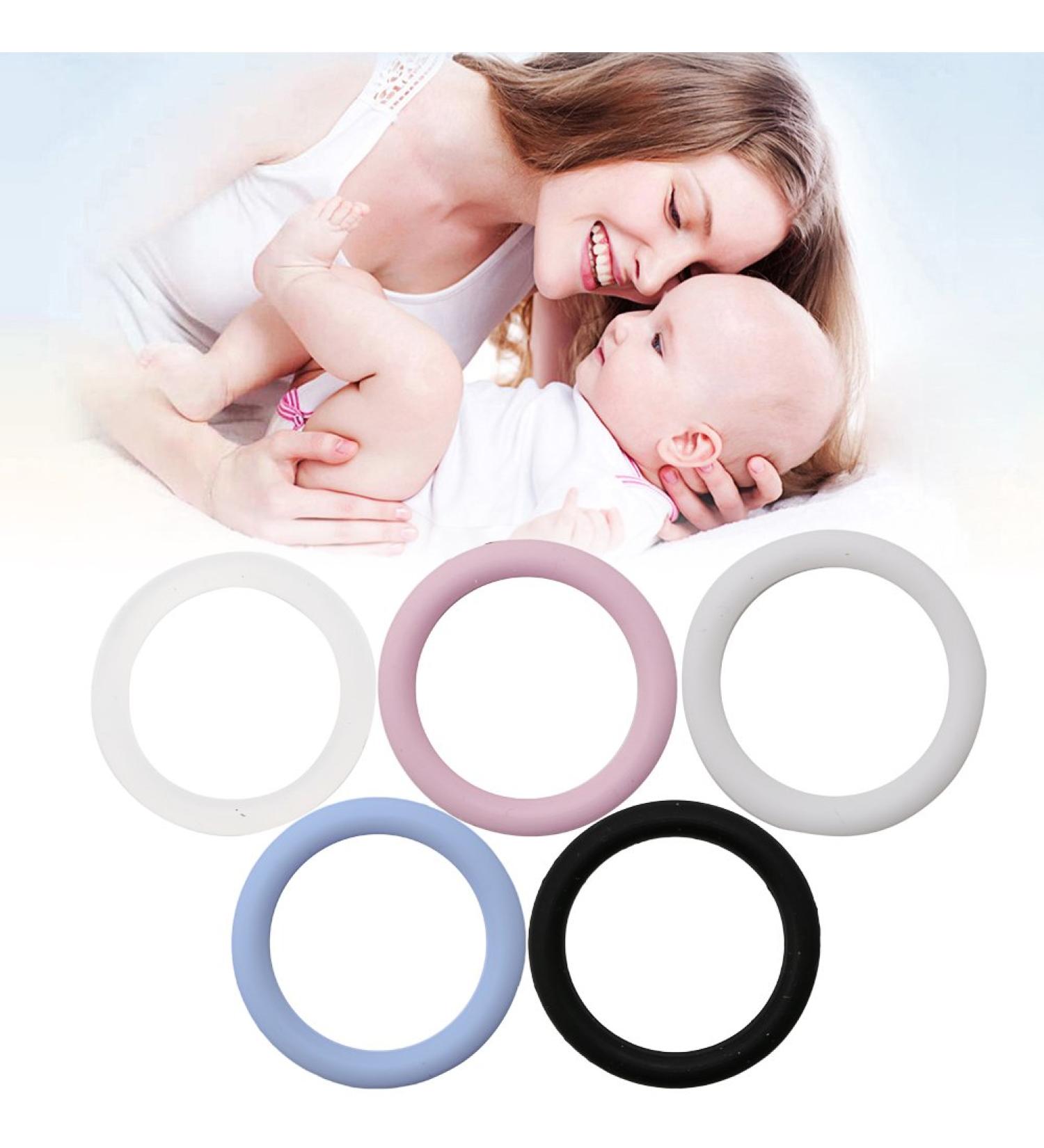 Buy LLWEI258 5pcs Silicone O-Rings Baby Pacifier Chain Clips Adapter for MAM - Durable & Safe International Shipping - Buy Online on GoSupps.com