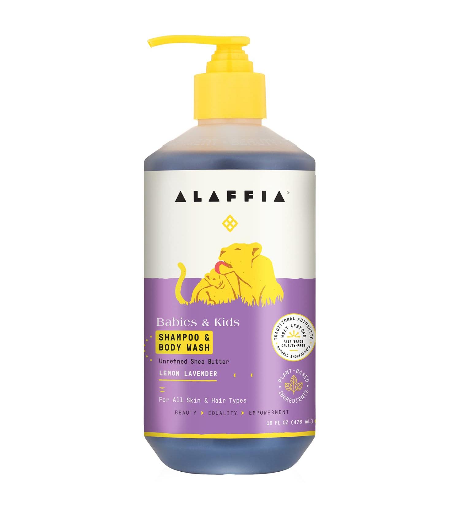Alaffia Kids Lemon Lavender Shampoo & Body Wash 16 fl oz | Gentle & Natural Cleanser - Buy Online on GoSupps.com