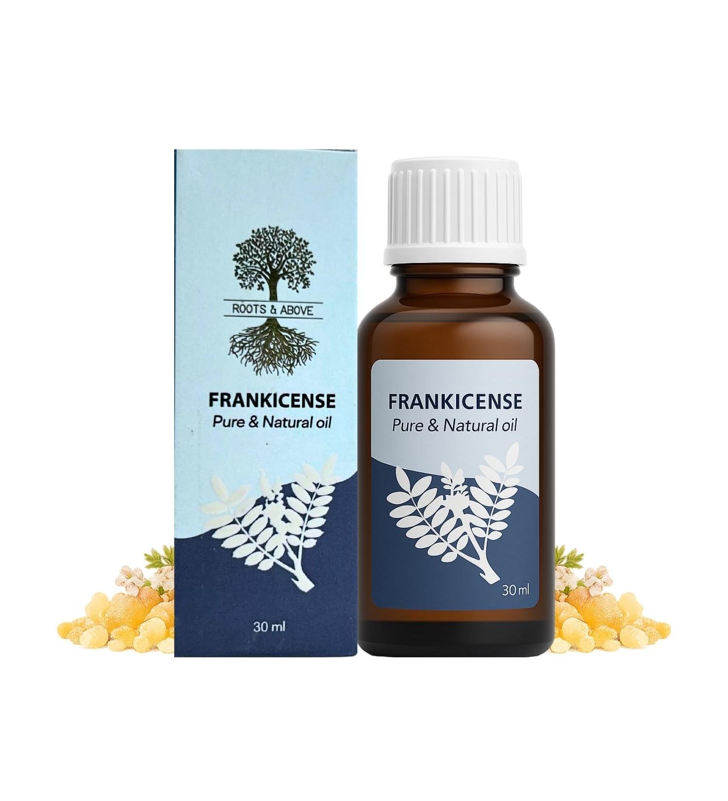 Roots & Above Frankicense Essential Oil Cold-Pressed Oils for Aroma Diffuser Massage Soap DIY & Candle Making Scent - 1.01 Oz/30ml Frankicense Essential Oil 1.01 Ounce - Buy Online on GoSupps.com