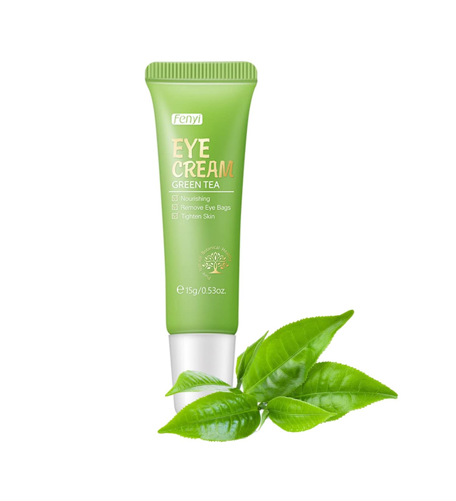 Green Tea Eye Cream - Reduce Dark Circles Puffiness & Wrinkles | Anti-Aging Daily Eye Care 15g - Buy Online on GoSupps.com