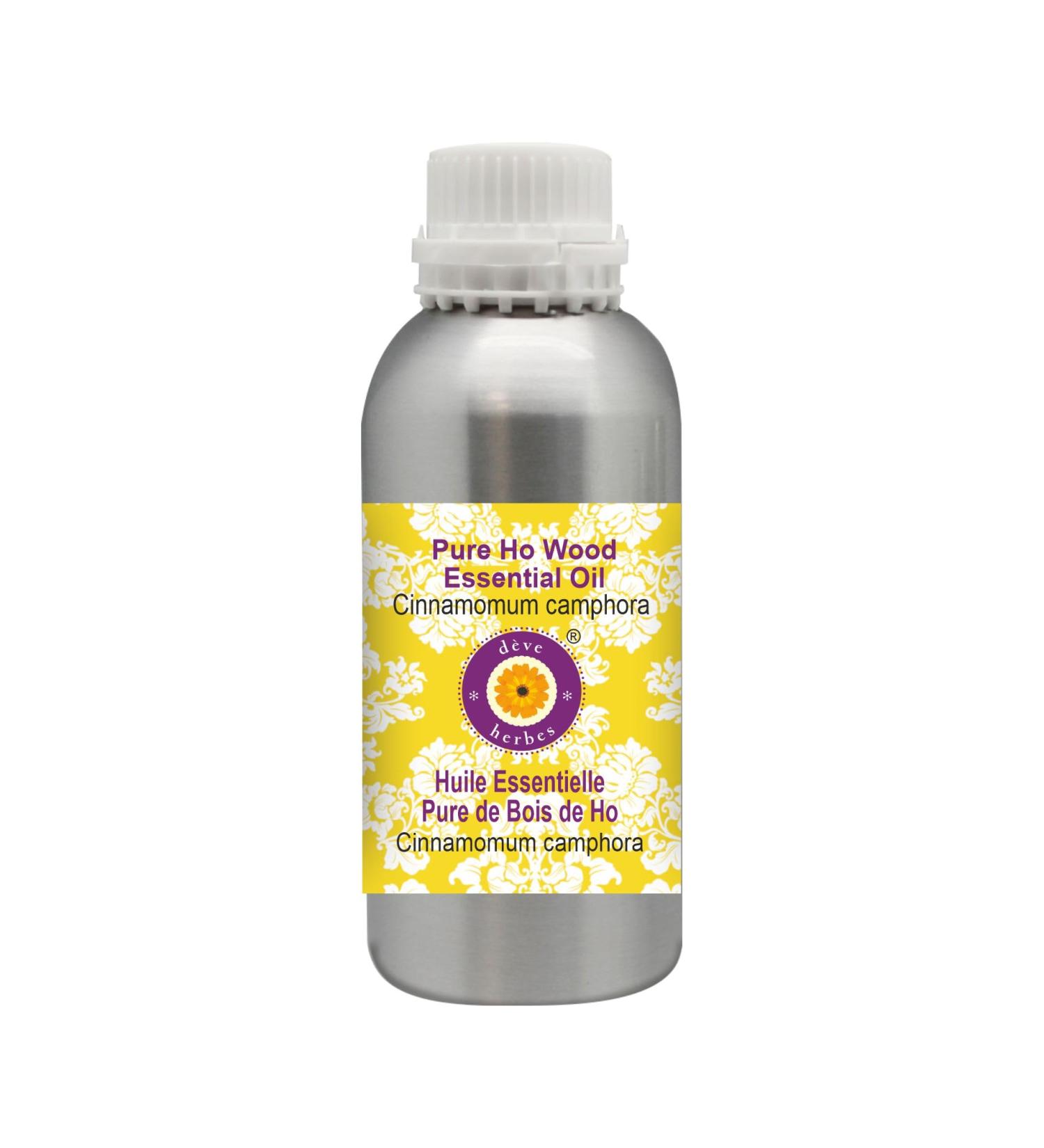 Deve Herbes Pure Ho Wood Essential Oil (Cinnamomum camphora) Steam Distilled 630ml (21 oz) 21 Fl Oz (Pack of 1) - Buy Online on GoSupps.com